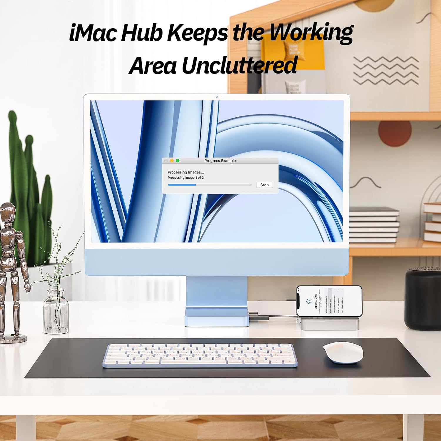 Detalle 2 de Minisopuru Hub USB C per iMac 24 10 Gbps