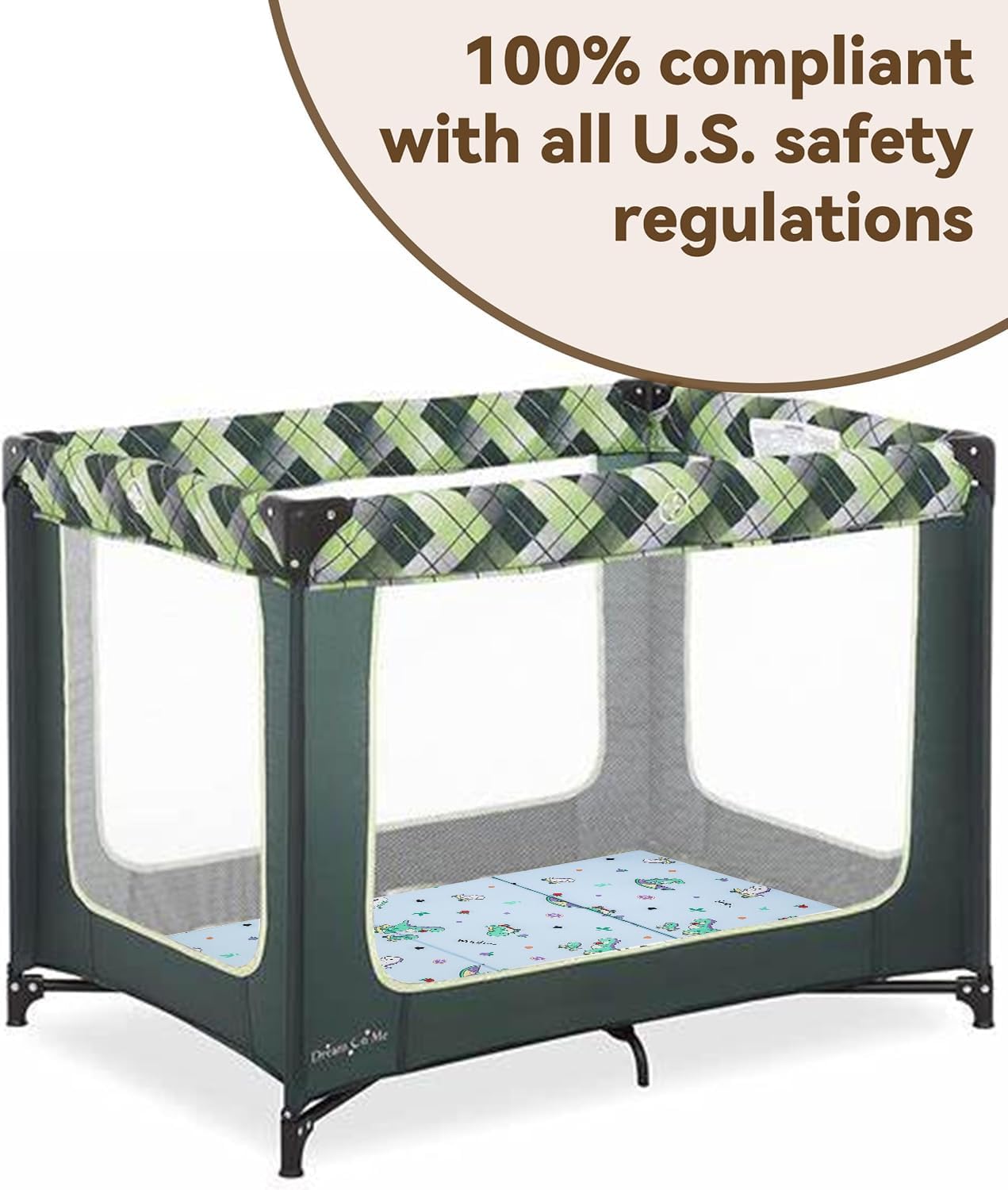 Detalle 2 de VUCWS CD-02 Pack and Play Mattress, 38 x 26-Inch Tri-Fold Foam