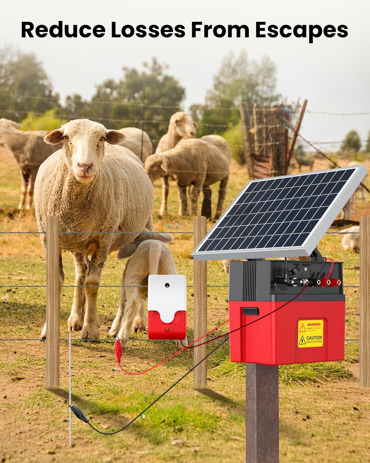 Detalle 1 de Epoify Solar Electric Fence Charger, 1.2J