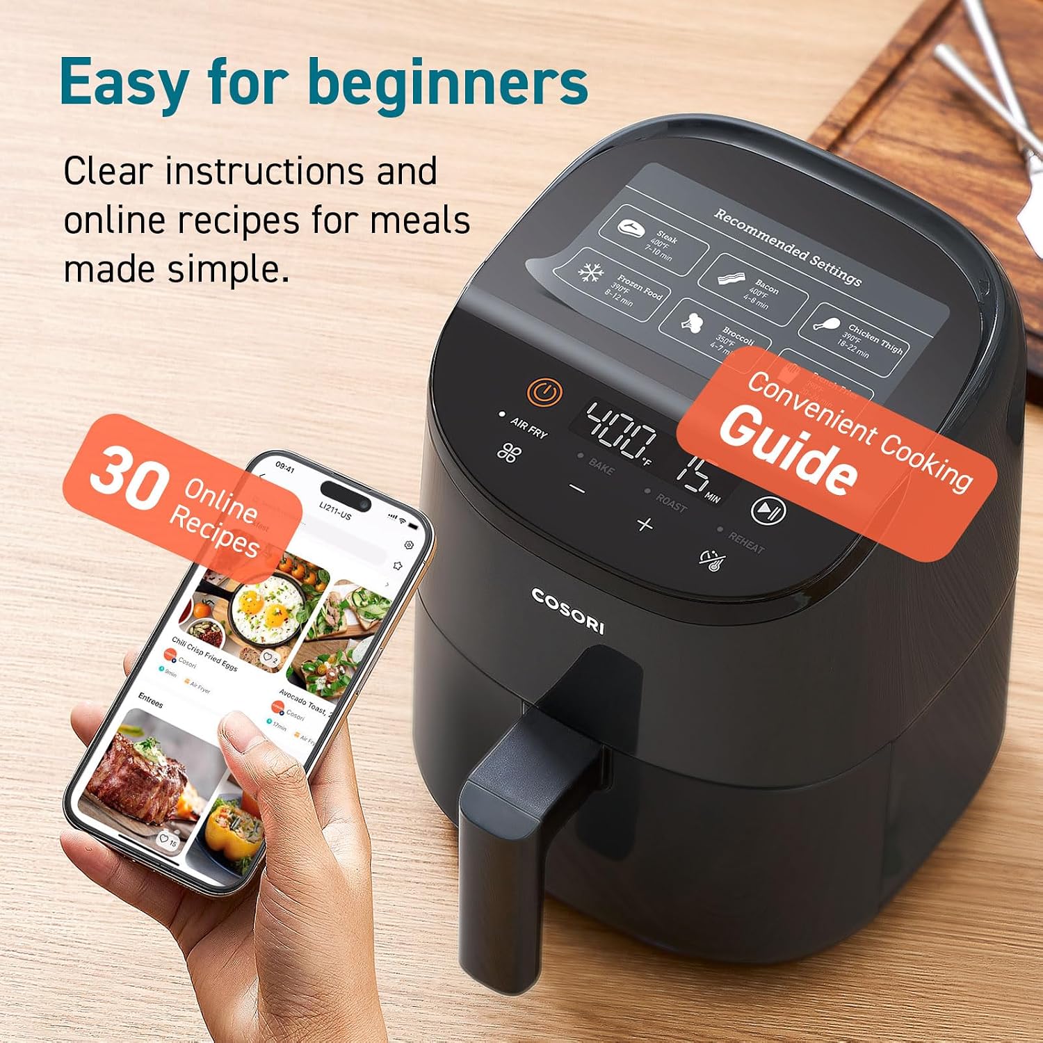 Thumbnail 6 de COSORI Air Fryer 2.1 QT 🍟