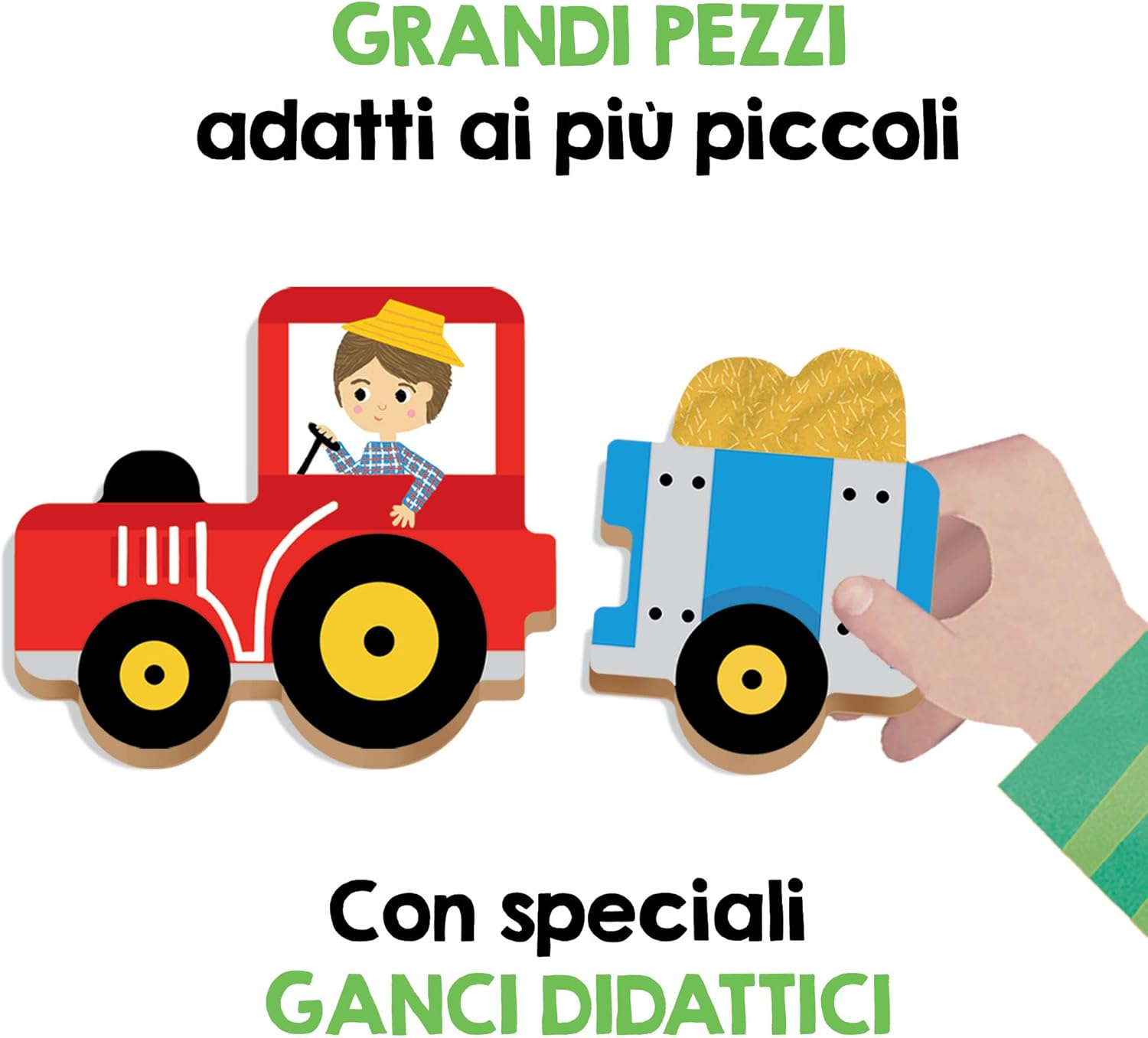 Detalle de HEADU Primi Giochi in Legno – Forme, Colori e Prima Logica: gioco educativo in legno 1–4 anni