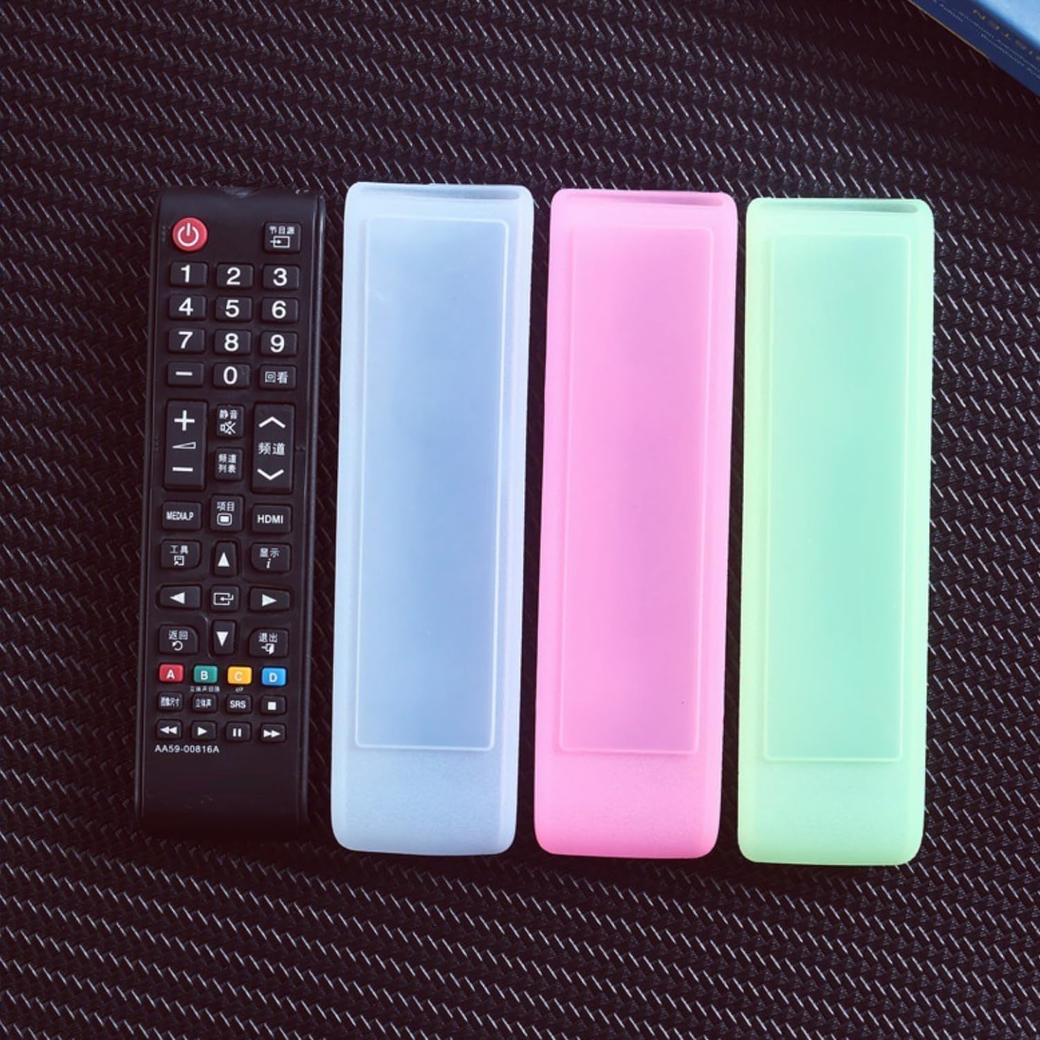 Detalle de Transparent Silicone Remote Cover for Samsung TV Remote – Universal Replacement Sleeve