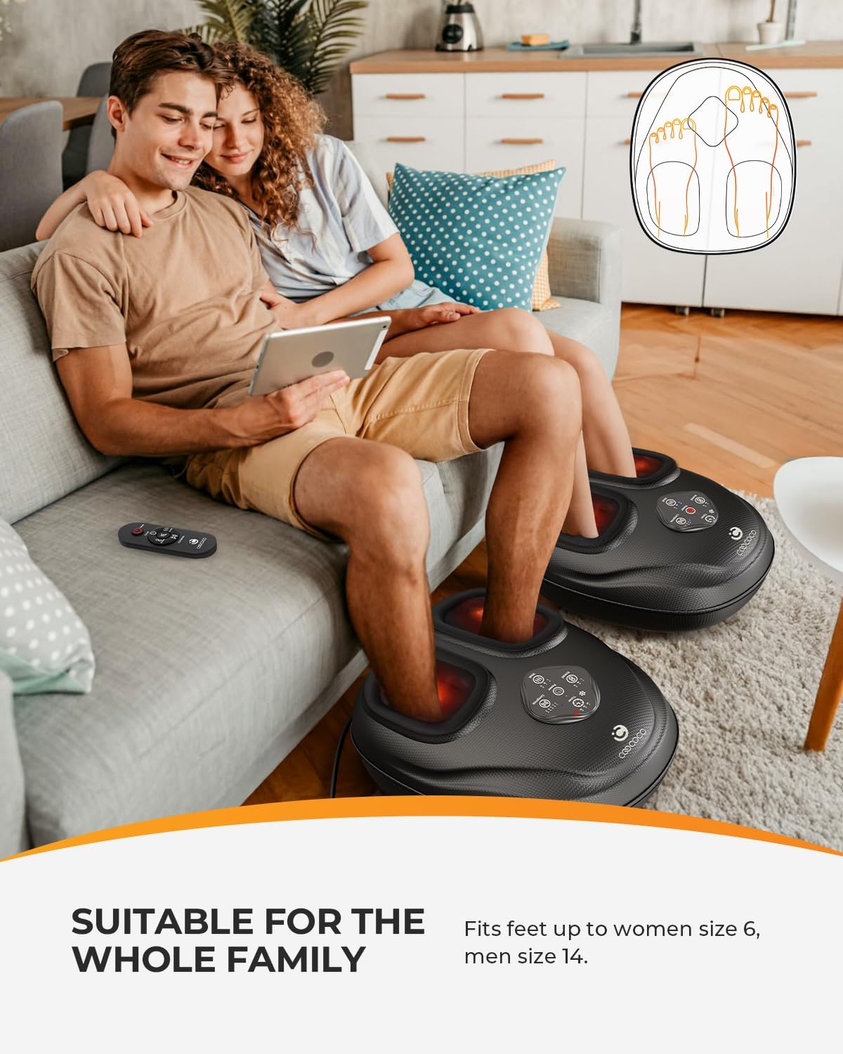 Detalle 2 de CooCoCo 2026 Foot Massager with Heat