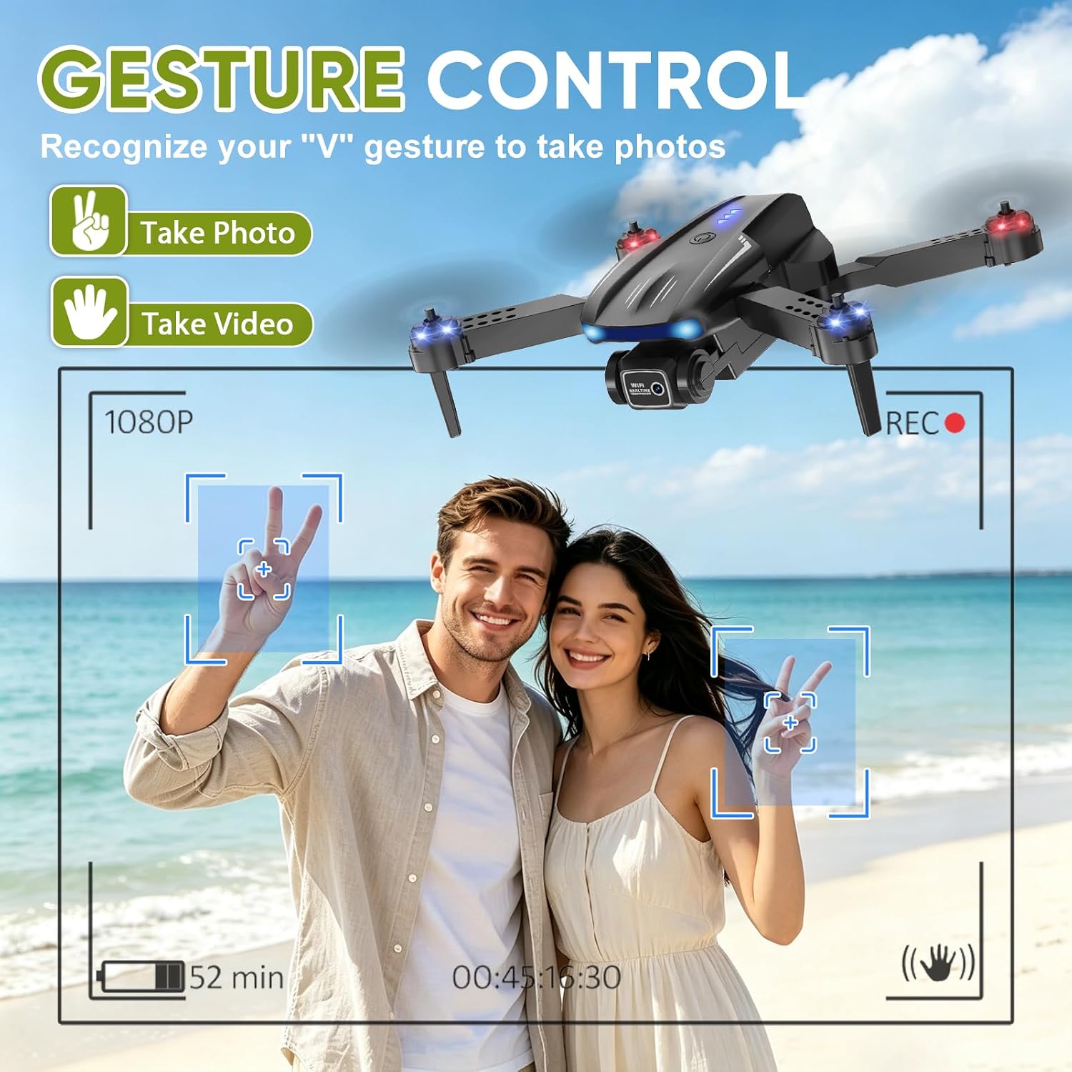 Detalle 1 de Camera Drone 1080P