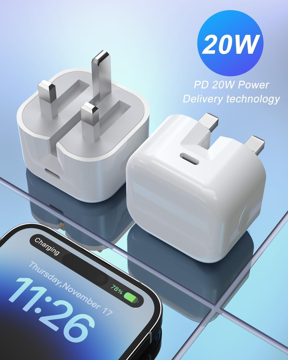 Thumbnail 2 de Apple USB C 20W UK Charger