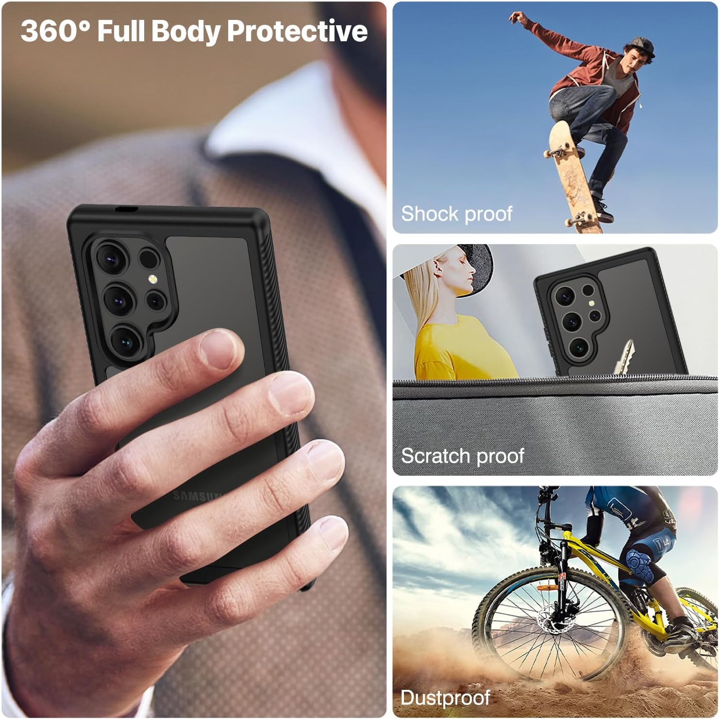 Thumbnail 5 de CENHUFO Samsung Galaxy S24 Ultra 360° Rugged Case