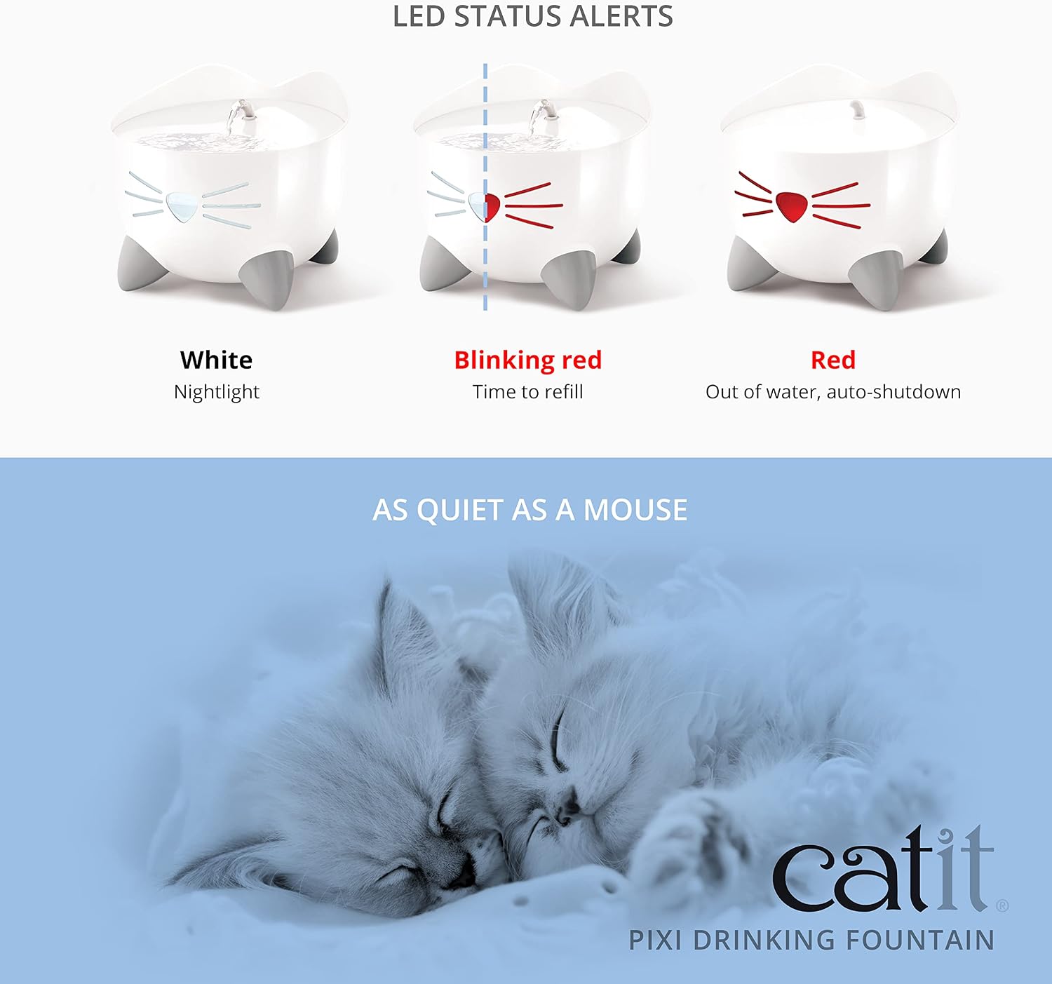 Detalle de Catit Pixi Fontaine à Eau pour Chat 2,5 L Rose