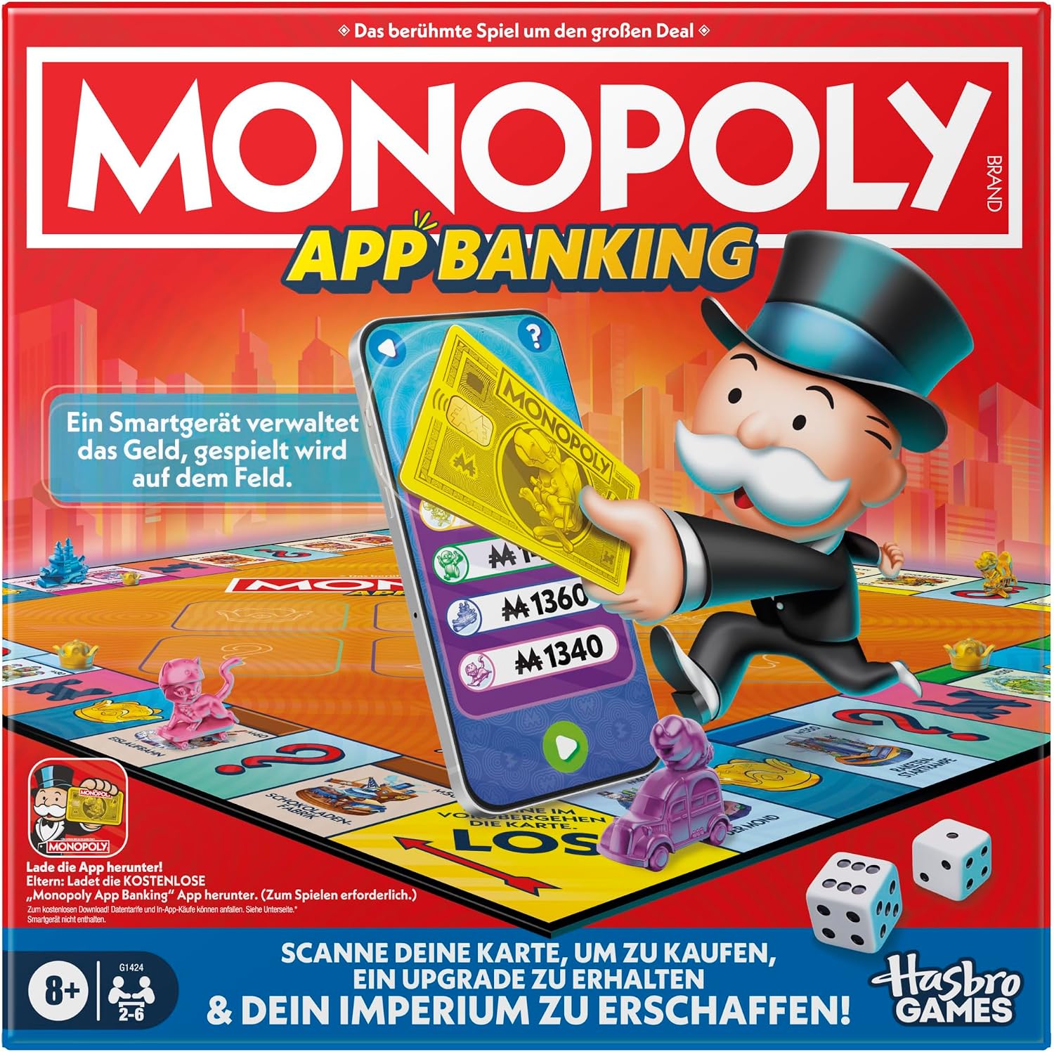 Detalle de Monopoly App Banking Brettspiel 2–6 Spieler 🎲