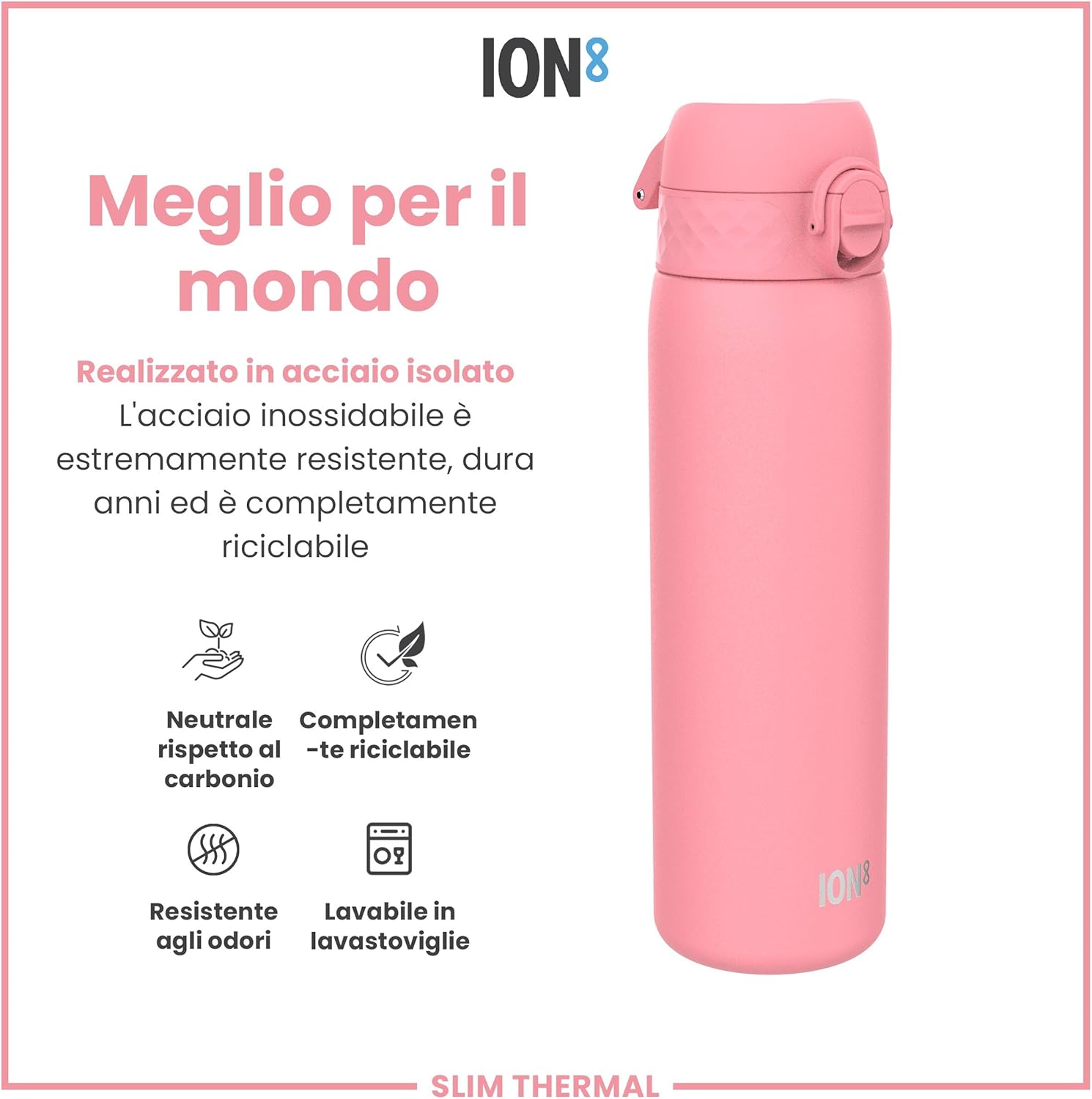 Thumbnail 6 de ION8 Borraccia Termica in Acciaio Isolato 500ml – Sicura, Durevole e Facile da Aprire