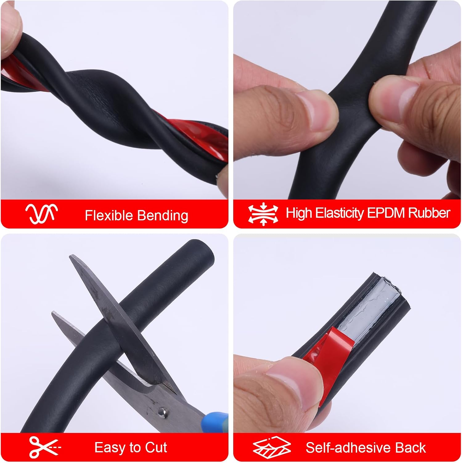 Thumbnail 2 de D-shape car door seal strip 13m
