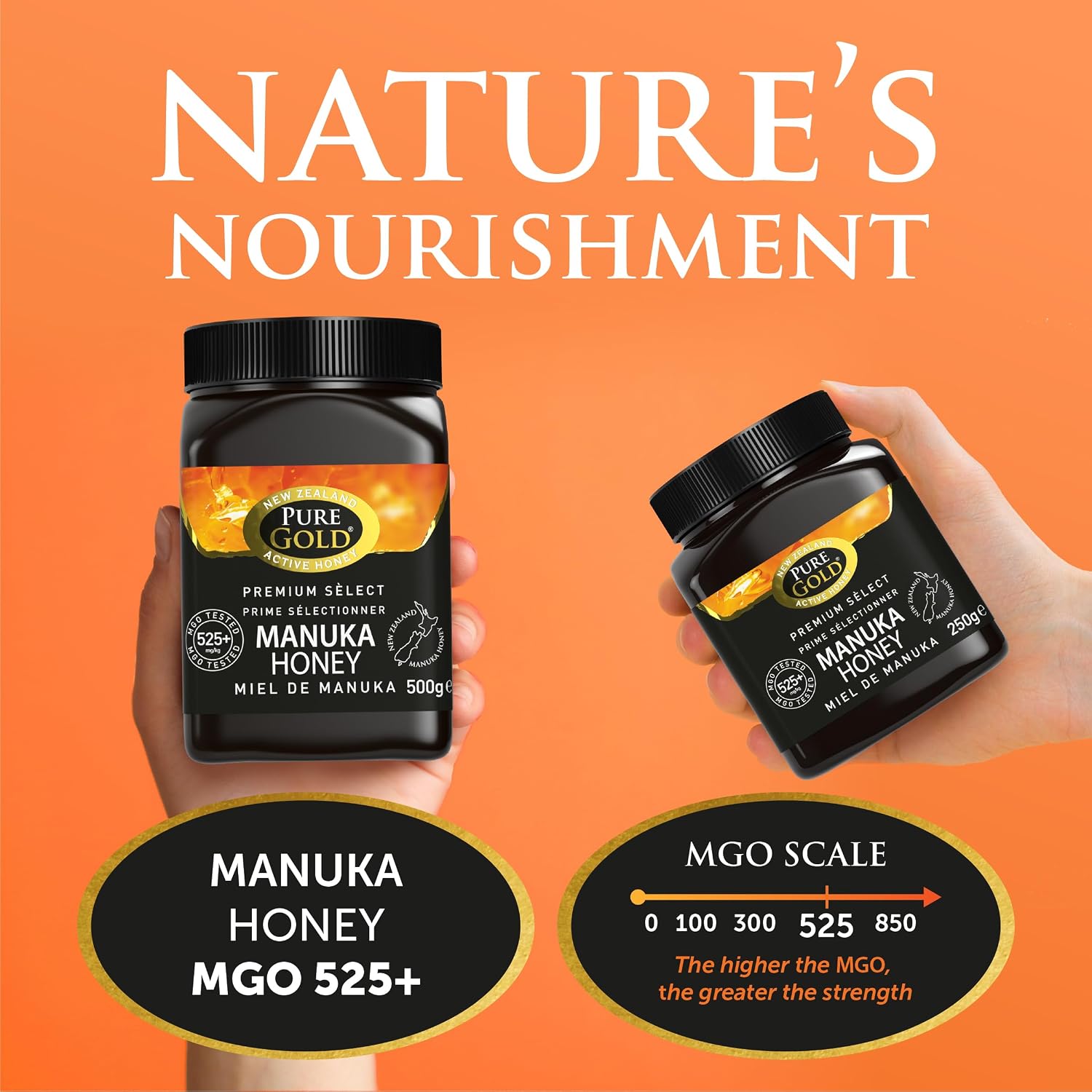Detalle 2 de Pure Gold Manuka-Honig 525+ 500 g