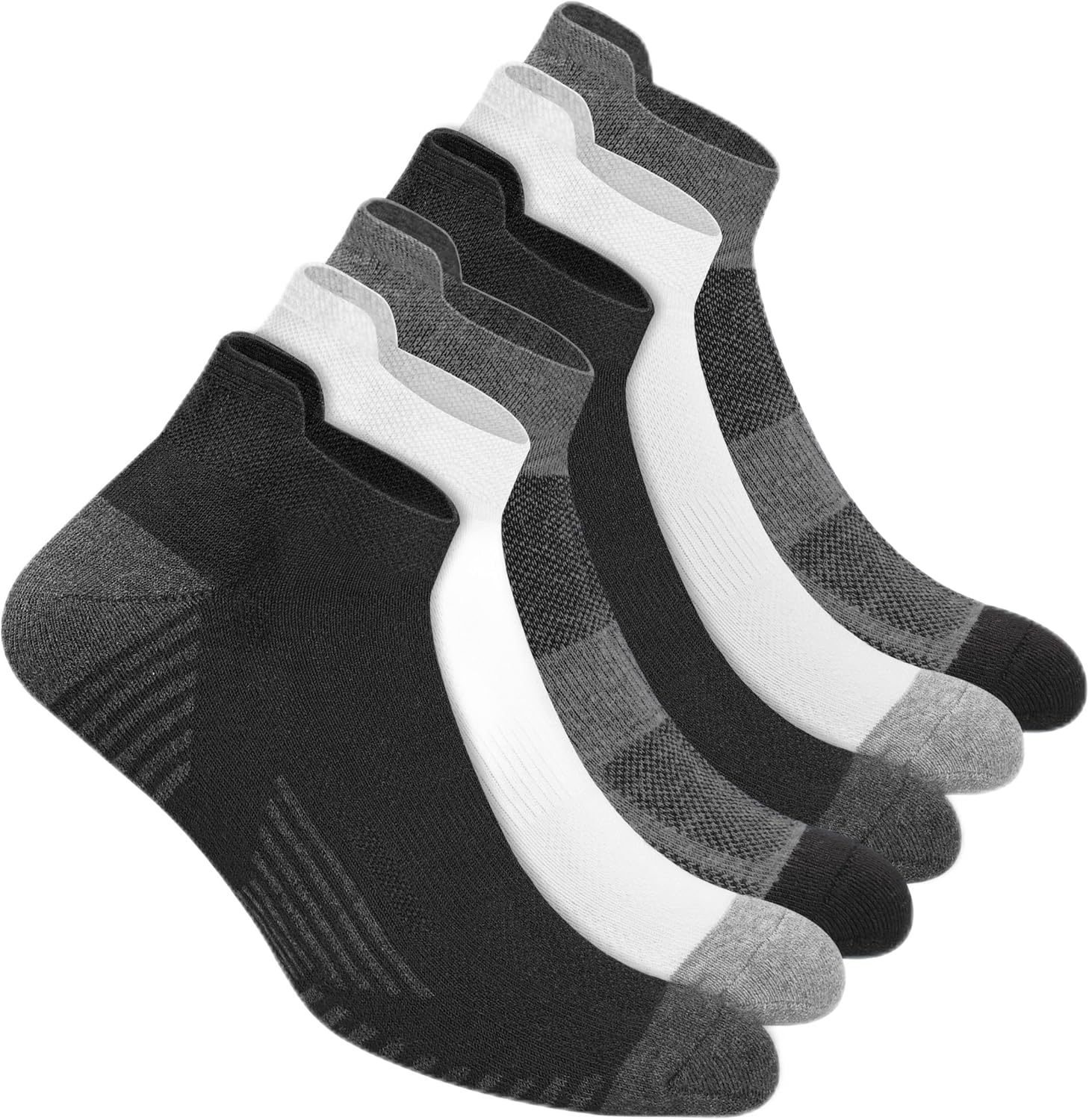 Thumbnail 4 de NAVYSPORT sportstrumpor i bomull för herr, 6-pack med vadderad sula