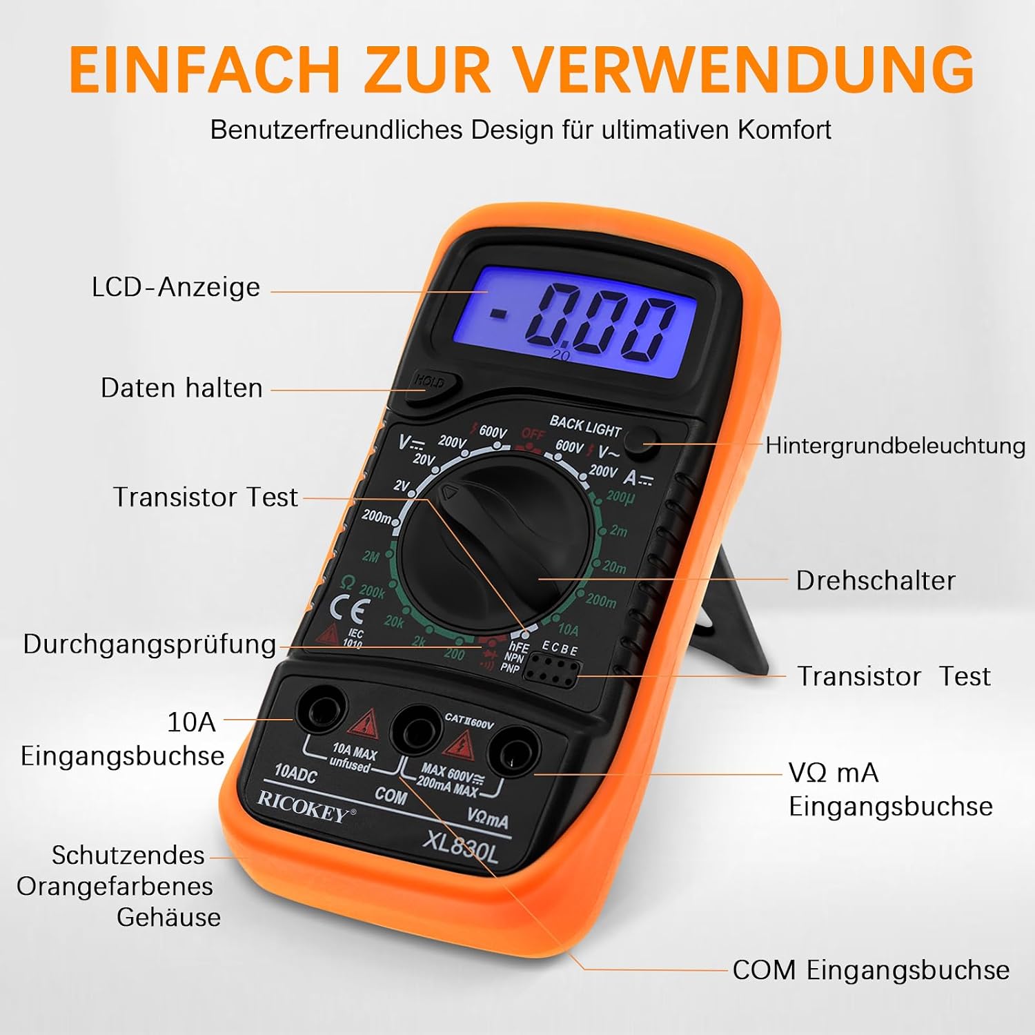 Thumbnail 4 de Digitalmultimeter 2,7" LCD 🛠