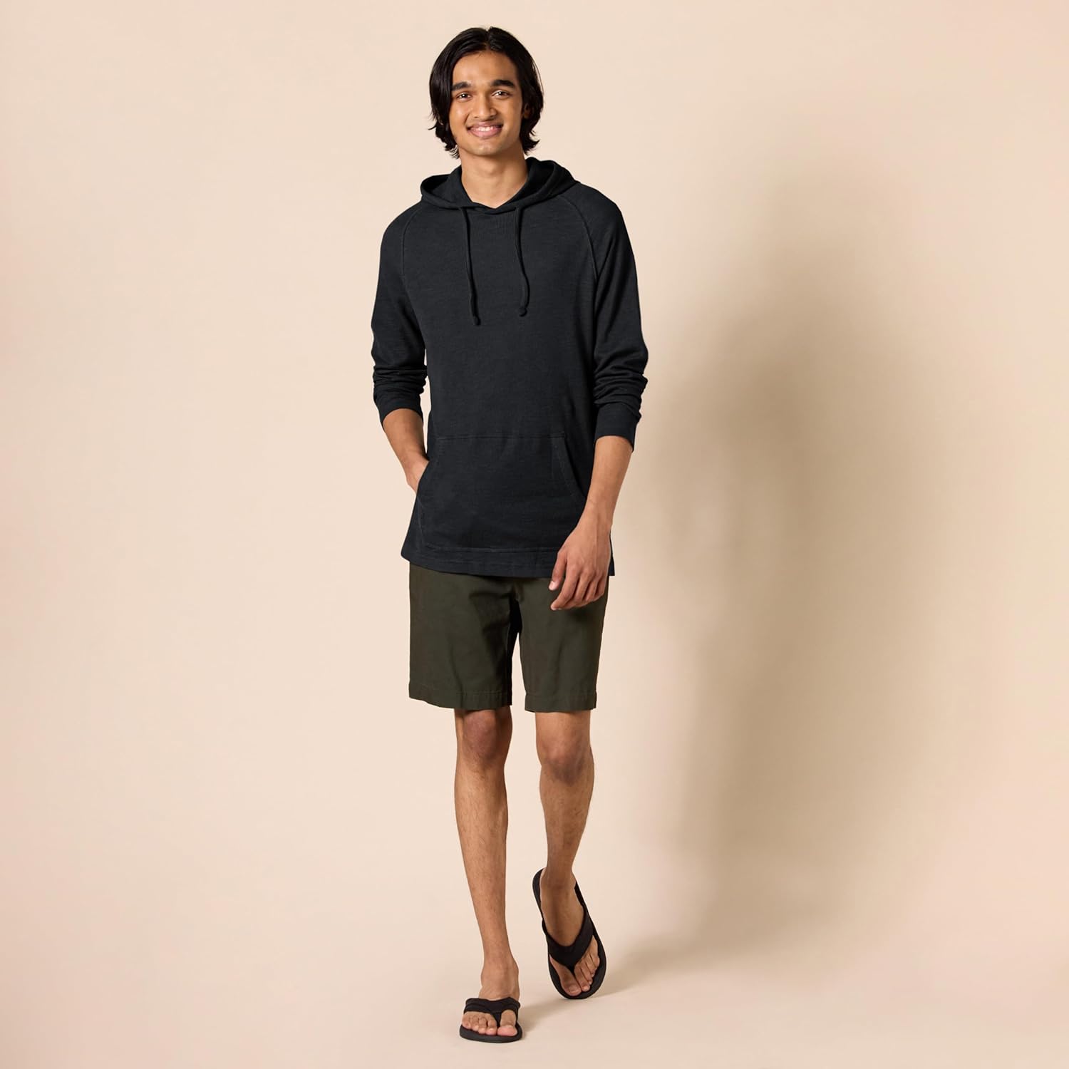 Thumbnail 4 de Amazon Essentials Men’s Long-Sleeve Slub Thermal Pullover Hoodie (Previously Goodthreads)