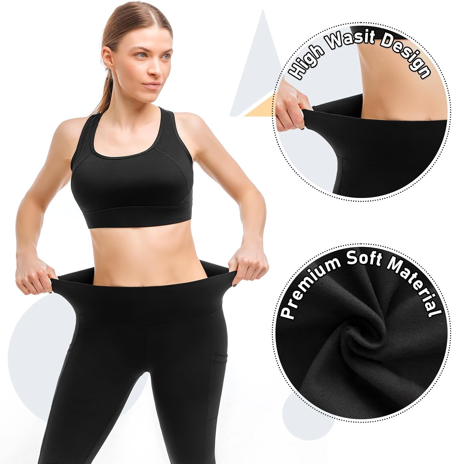 Thumbnail 4 de Leafigure 2 Pack High Waist Leggings for Women 🏃♀️