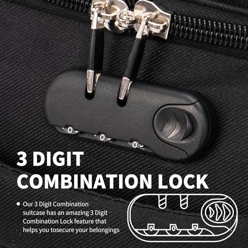 Detalle de FLYMAX Cabin Carry On Flight Bag Approved Hand Luggage Case 55x35x20