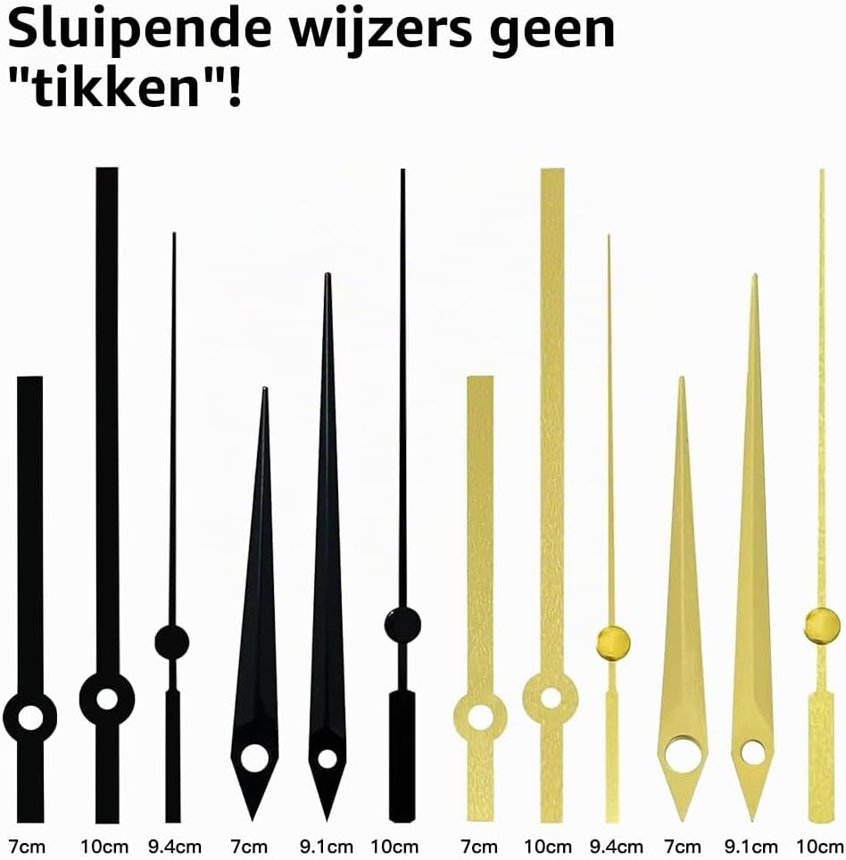 Thumbnail 6 de Aoreun P01928 DCF-radiogestuurd uurwerk met stille sweep, 24 mm en 4 wijzersets