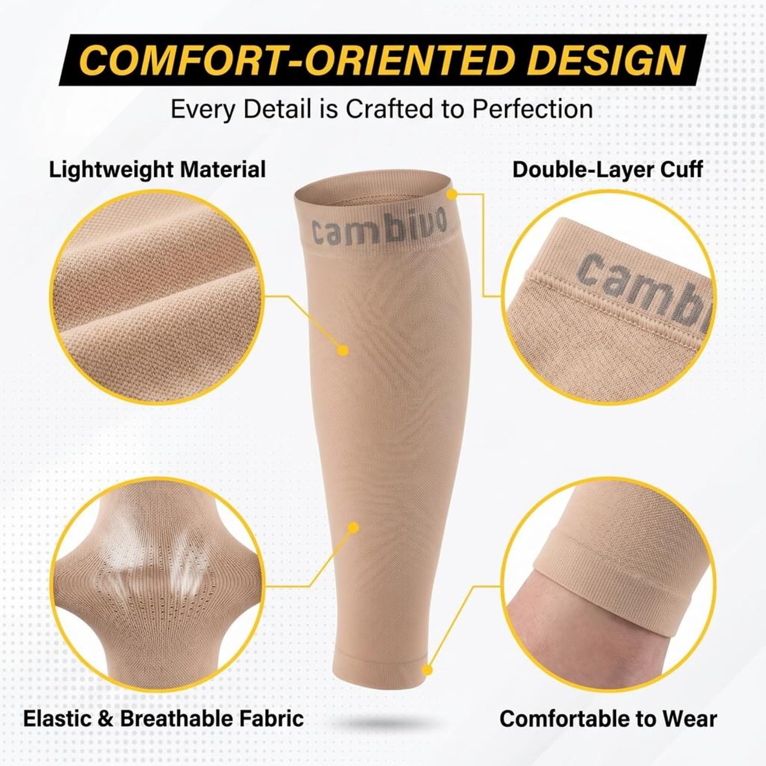 Thumbnail 3 de CAMBIVO Calf Sleeves 20-30 mmHg