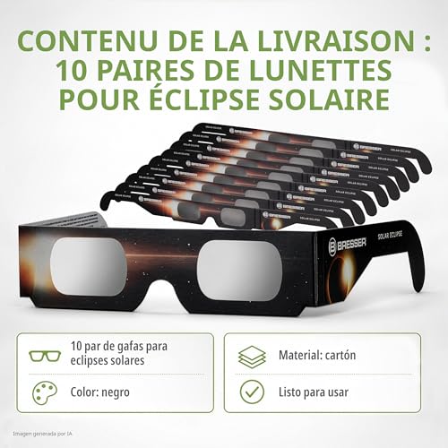 Thumbnail 7 de Gafas Eclipse Solar Bresser (10 unidades) EN ISO 12312-2:2015 – Seguridad para observación solar