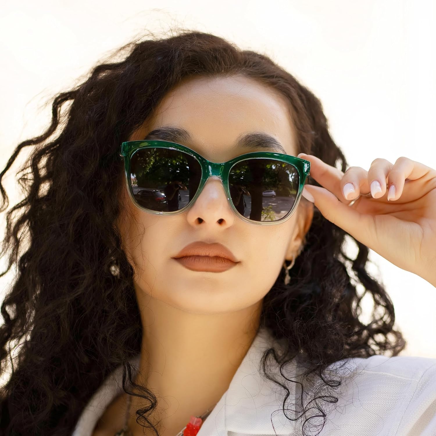 Detalle 2 de ZENOTTIC Occhiali da Sole Polarizzati da Donna – stile retrò a occhio di gatto, UV400