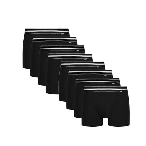 Detalle de Dim Boxer Ecodim Coton Stretch noir Homme x8 – confort et style intemporel