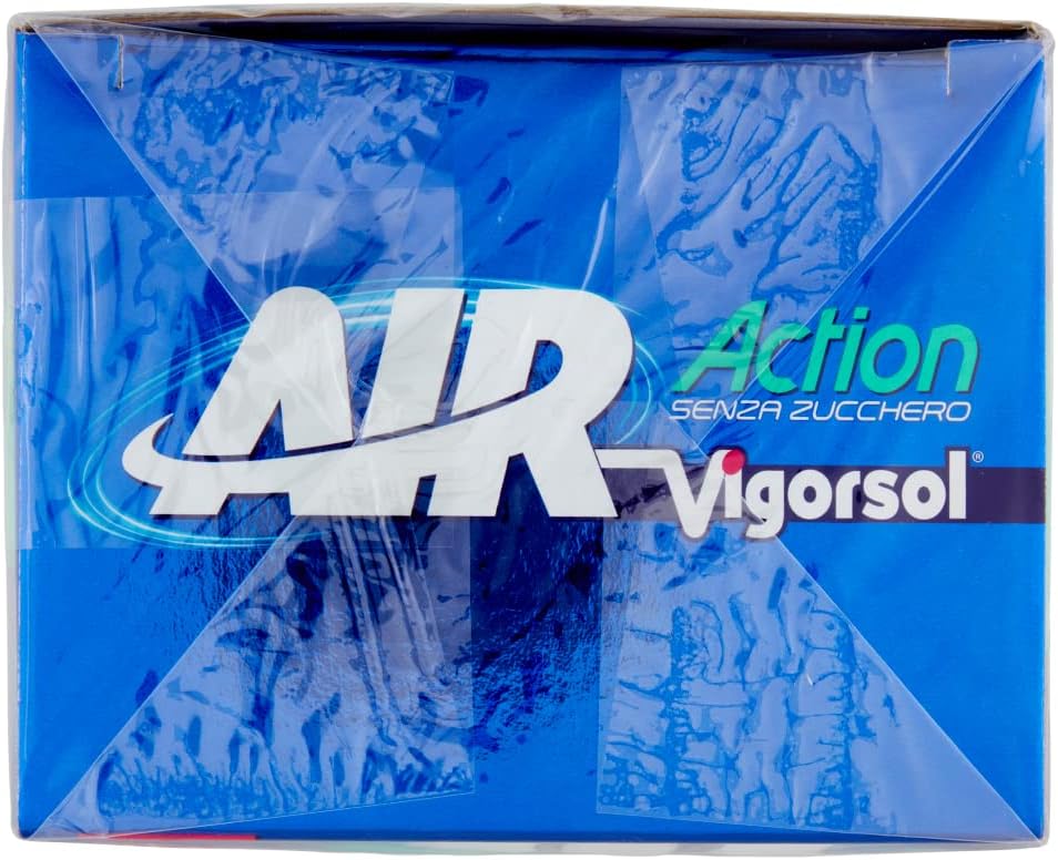 Detalle de Vigorsol Air Action Gomme da Masticare Senza Zucchero al Gusto Menta – confezione da 500 pezzi