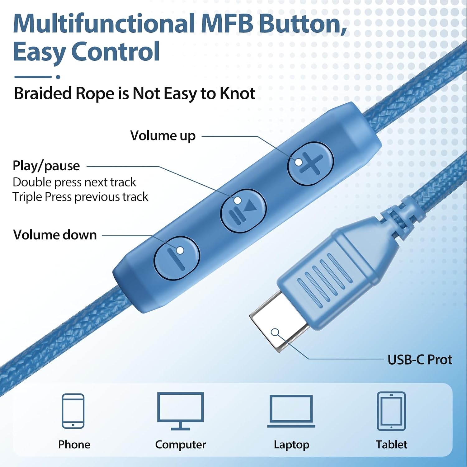 Thumbnail 6 de USB-C over-ear headphones with mic