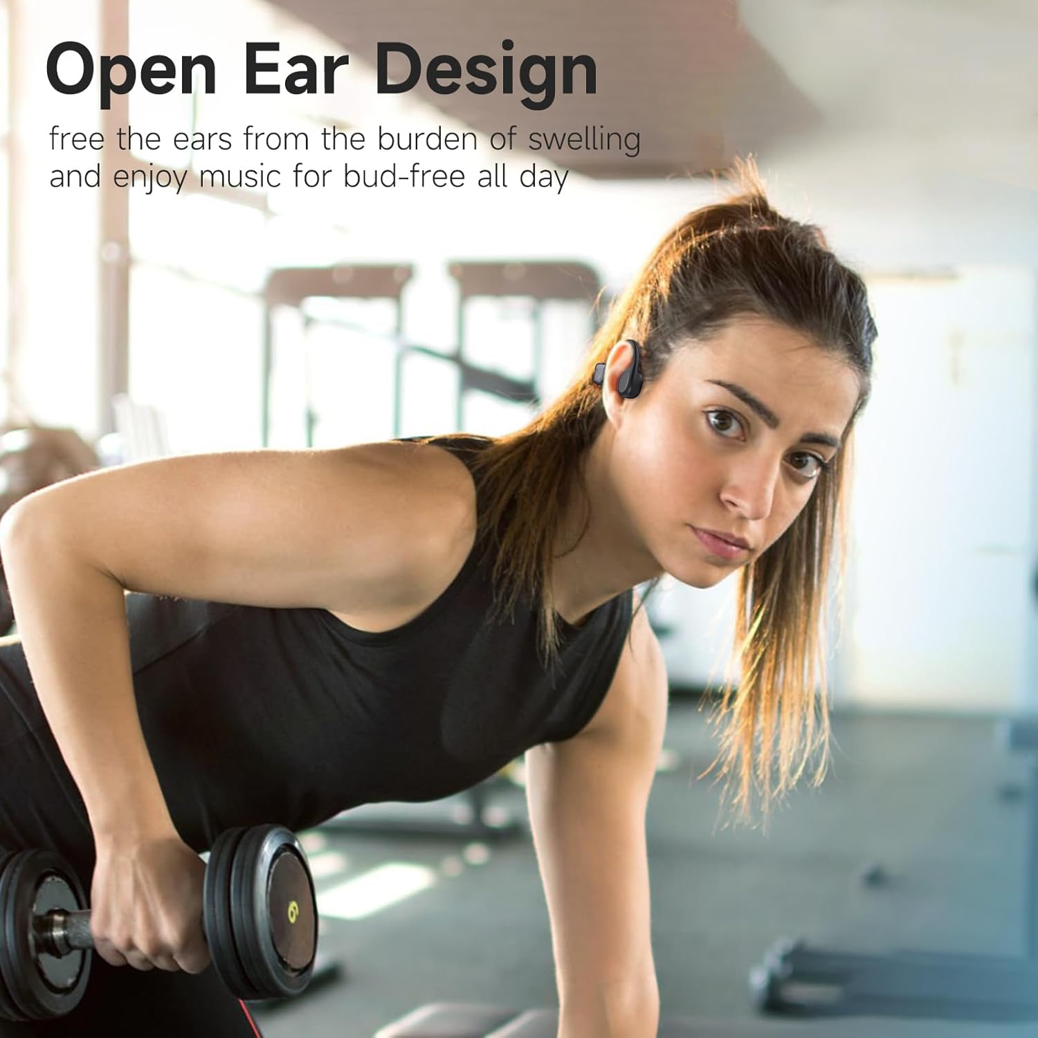 Detalle 2 de IFECCO Cuffie Conduzione Ossea X25: audio via ossa, Bluetooth 5.4 e IPX5 per sportivi