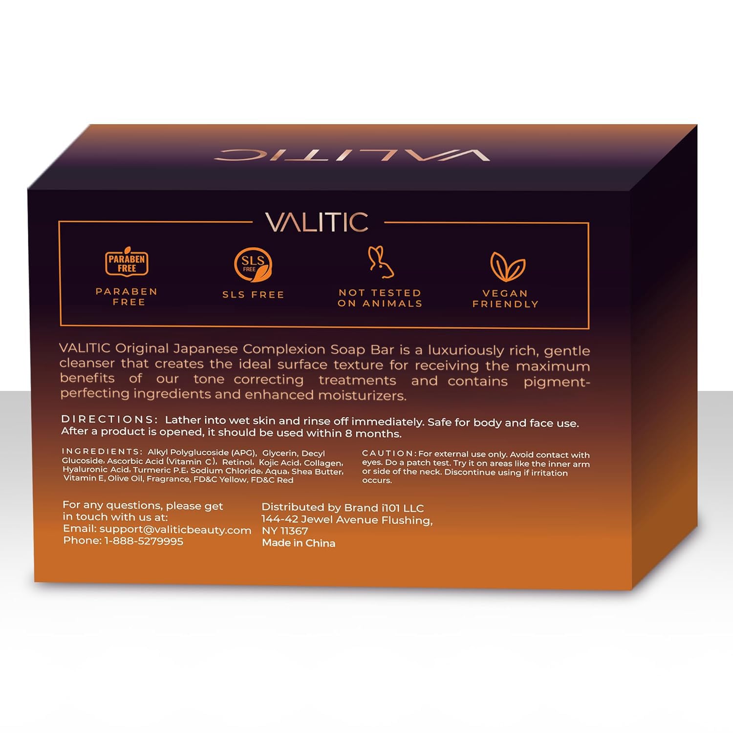 Detalle de VALITIC Kojic Acid Soap Bars with Vitamin C, Retinol ⚙