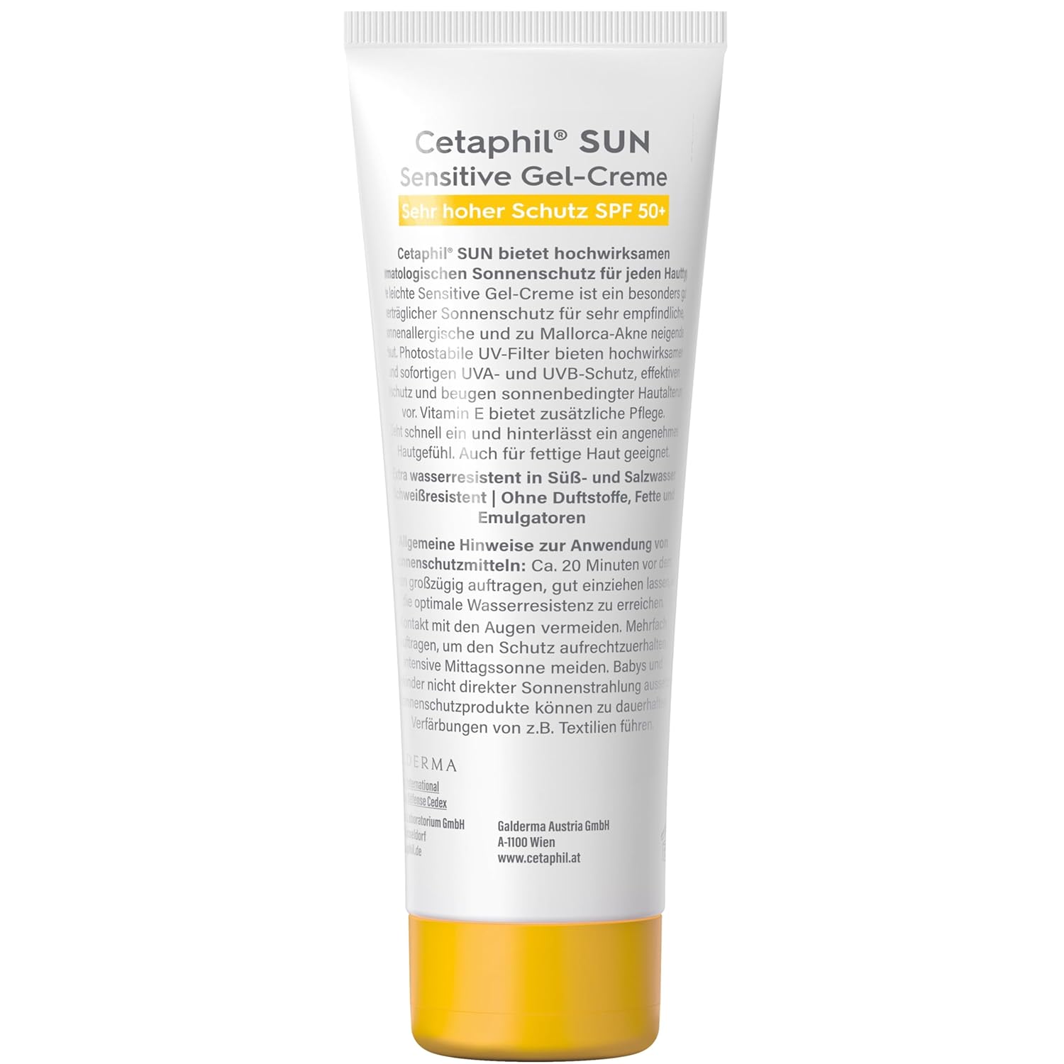Detalle 2 de CETAPHIL SUN Sensitive Gel-Creme SPF 50+ – leichte, fettfreie Sonnencreme für empfindliche Haut