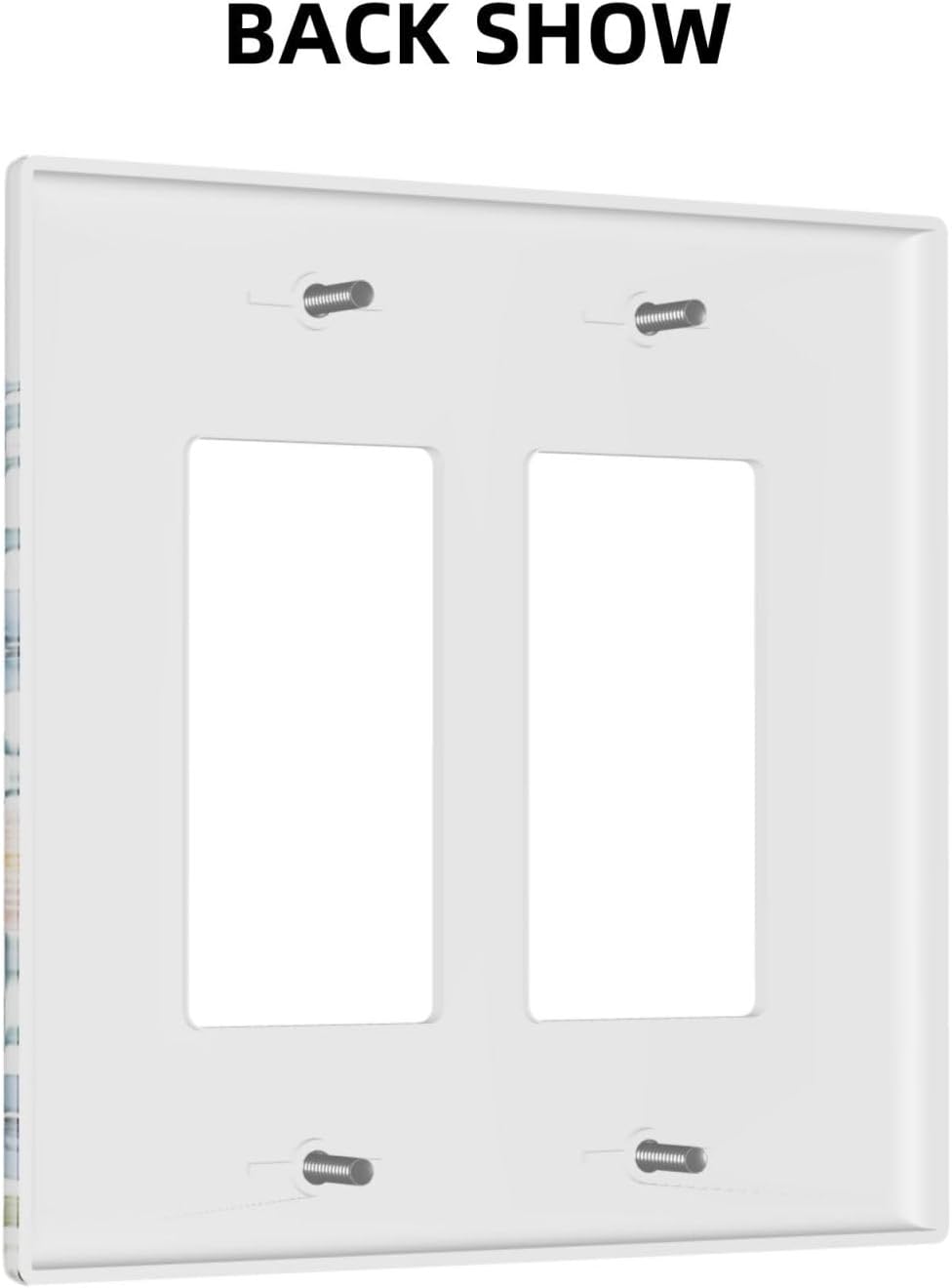 Detalle 2 de JOOJIAO Decorative Wall Plate, 2-Gang Rocker