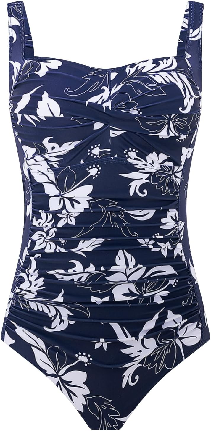 Thumbnail 6 de Aidotop women’s tummy control one-piece swimsuit with ruched tribal detail