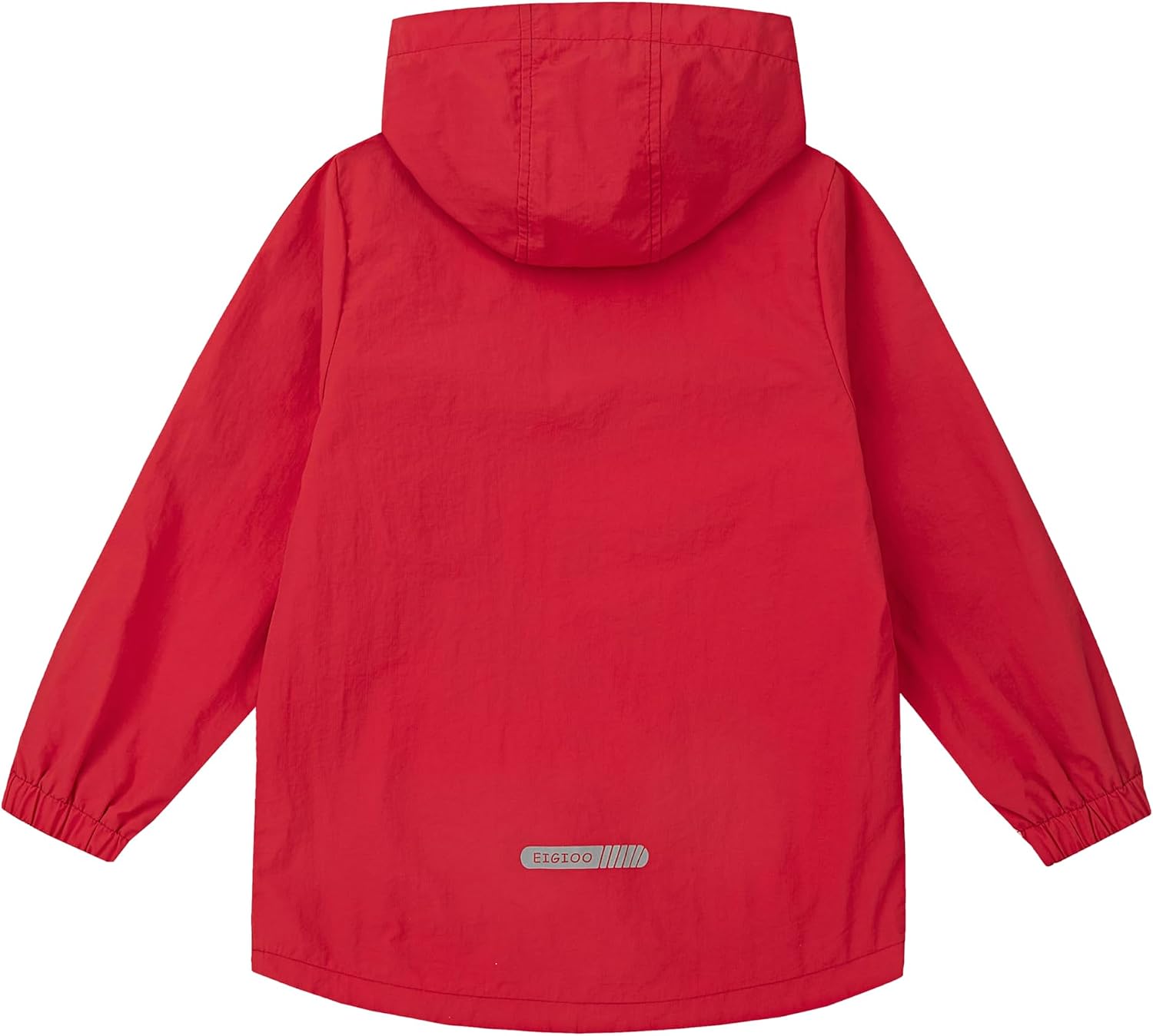 Detalle de EIGIOO Kids’ Hooded Windbreaker, Packable 100% Nylon Rain Jacket