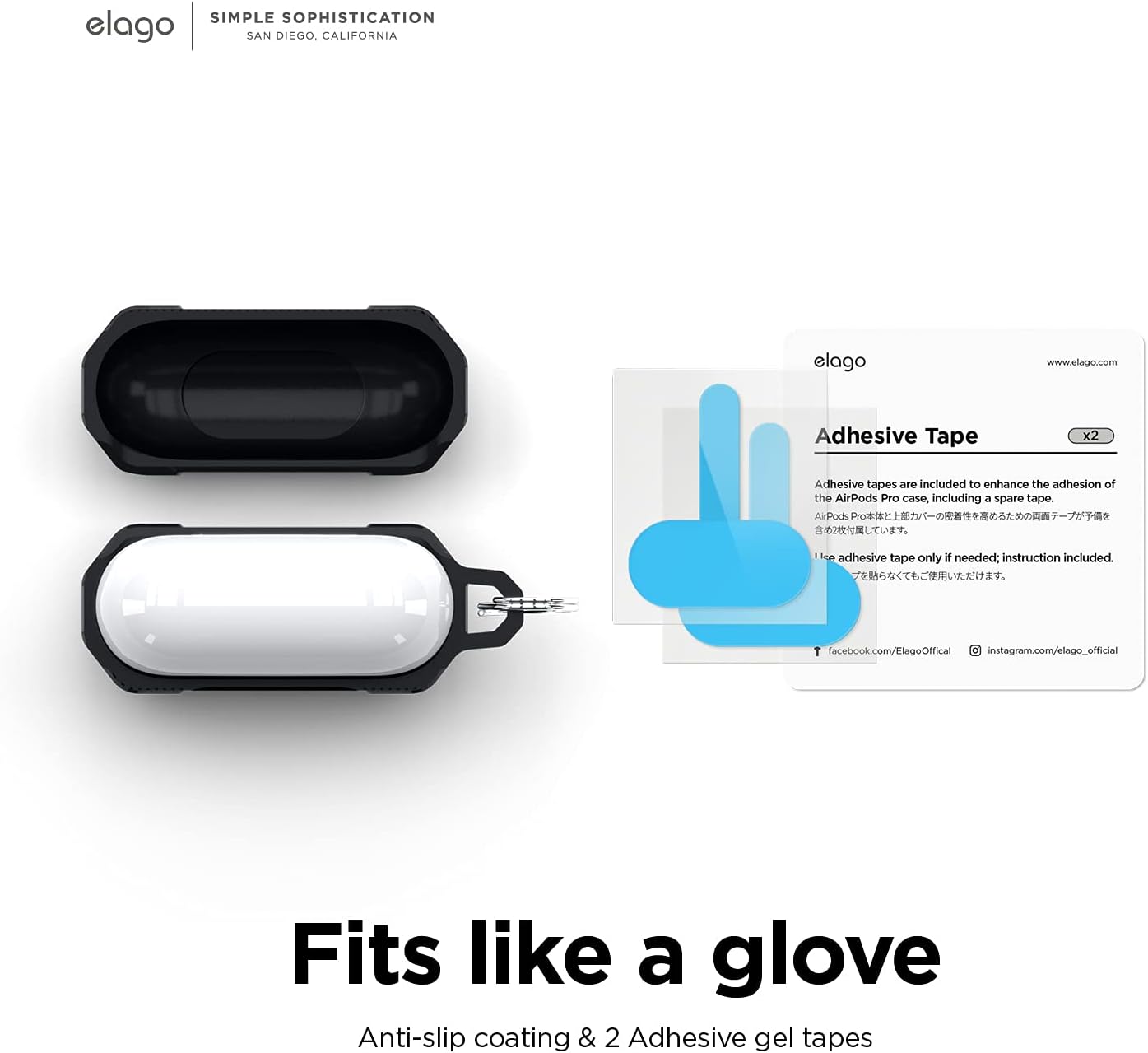 Thumbnail 6 de elago Coque Solid Armor antichoc en TPU pour étui de recharge AirPods 3 (noir)