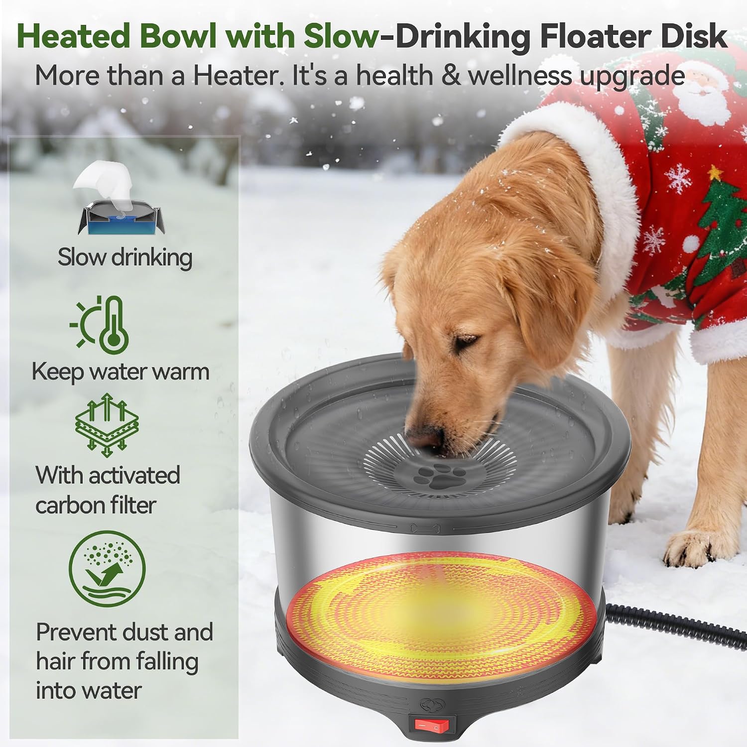 Thumbnail 4 de Twinsing Heated Dog Water Bowl 6.5L
