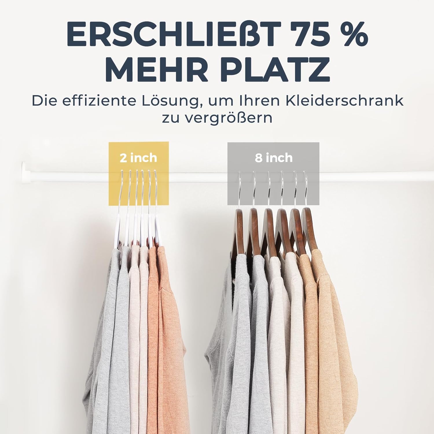 Thumbnail 4 de HOUSE DAY Kleiderbügel Samt 30er Set – rutschfest, schmal und mit 360° Drehhaken