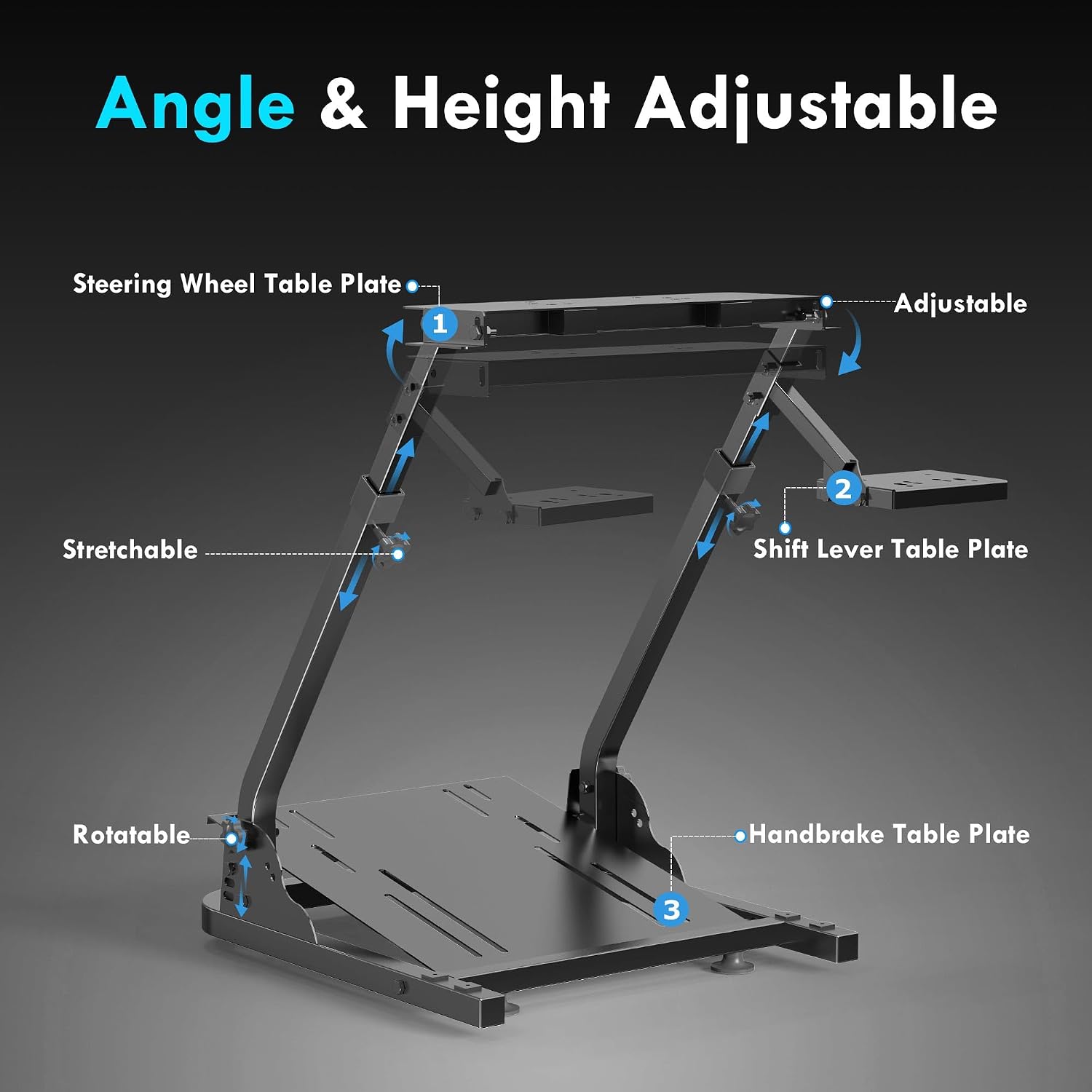 Thumbnail 1 de Slendor Racing Steering Wheel Stand 22-26"