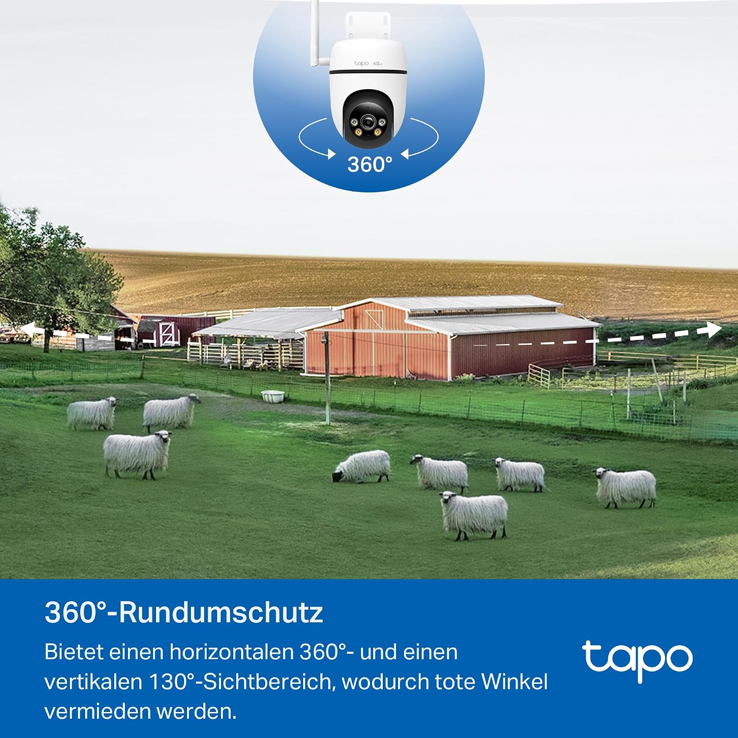 Thumbnail 5 de Tapo C501GW – 360° 4G LTE Außenkamera mit SIM-Slot, Starlight-Nachtsicht und AI-Erkennung