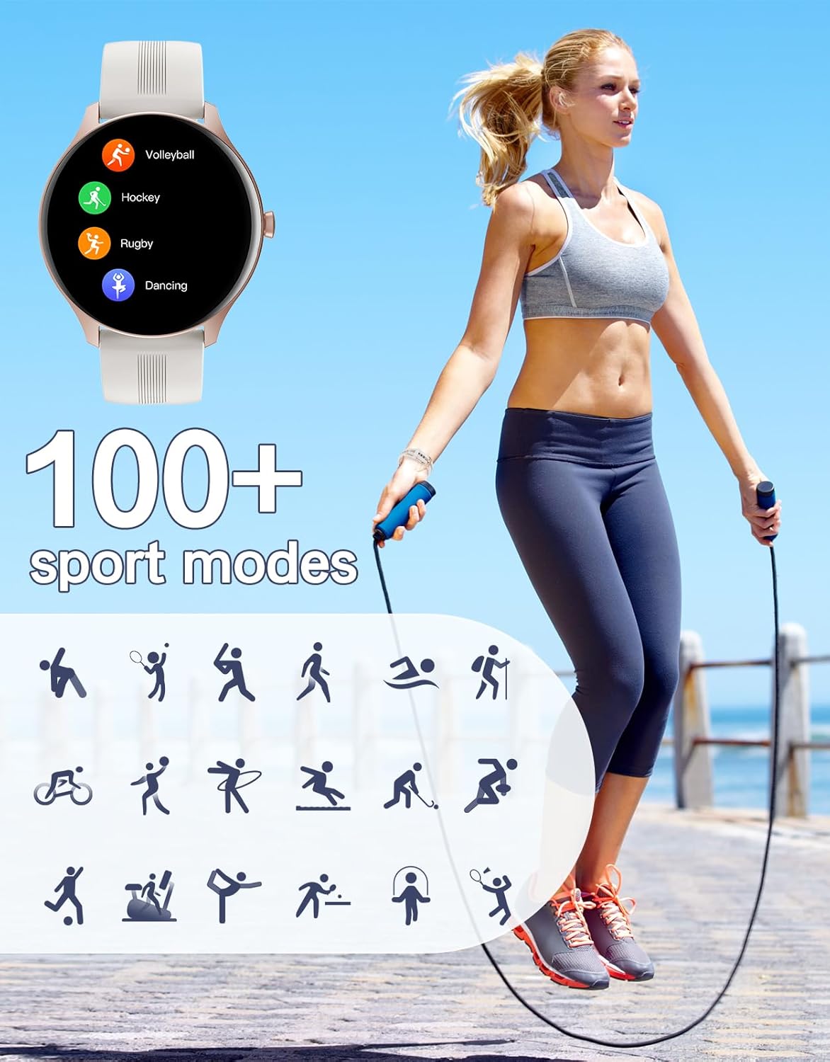 Detalle de HUAKUA Smartwatch donna Bluetooth