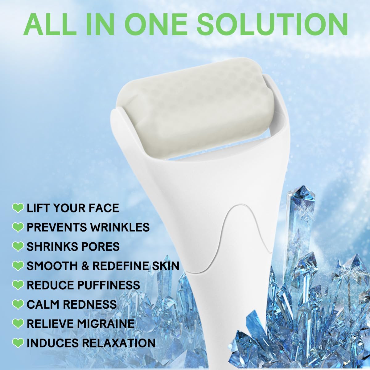 Detalle 2 de Fronnor Ice Roller for Face and Body, Cooling Massage Tool, White
