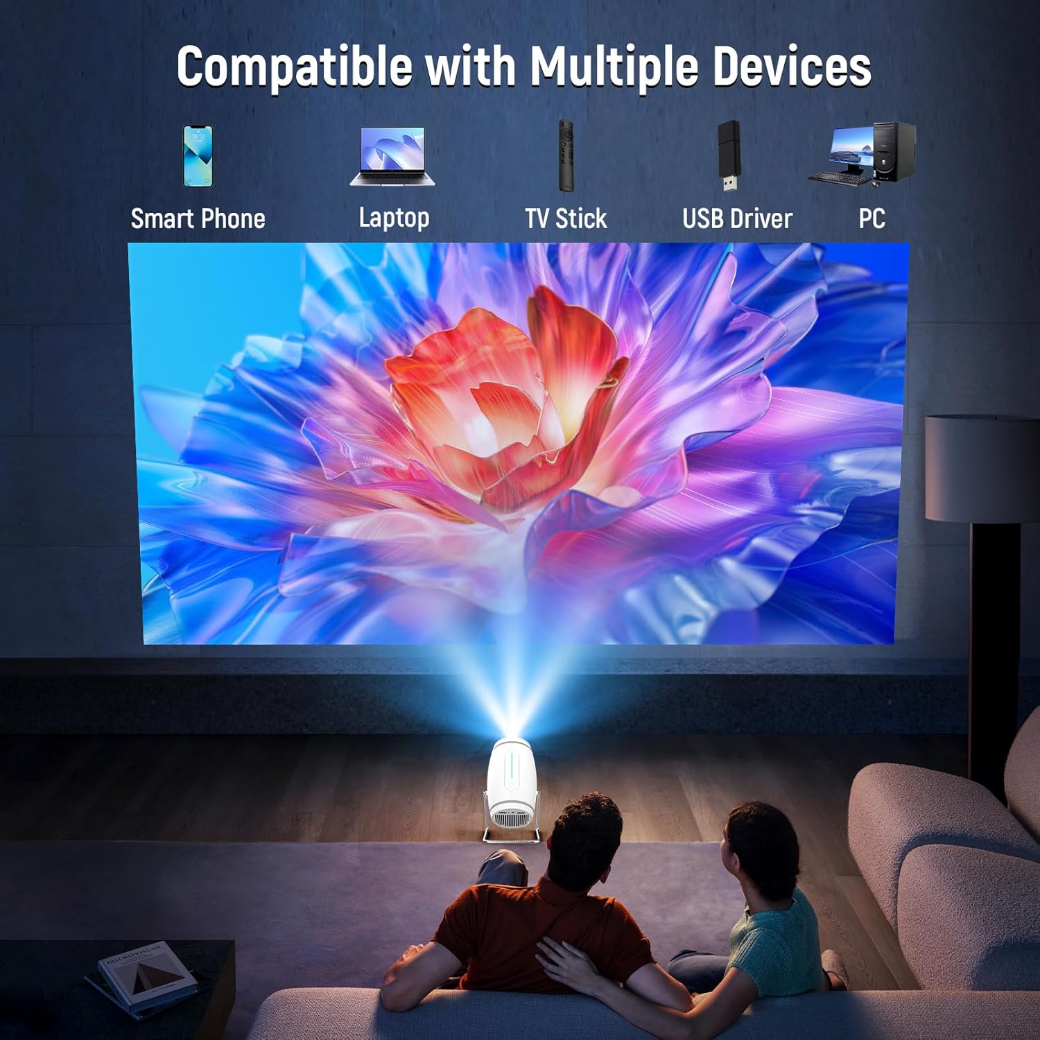 Thumbnail 6 de Mini Projector 4K Portable with WiFi 6 📽