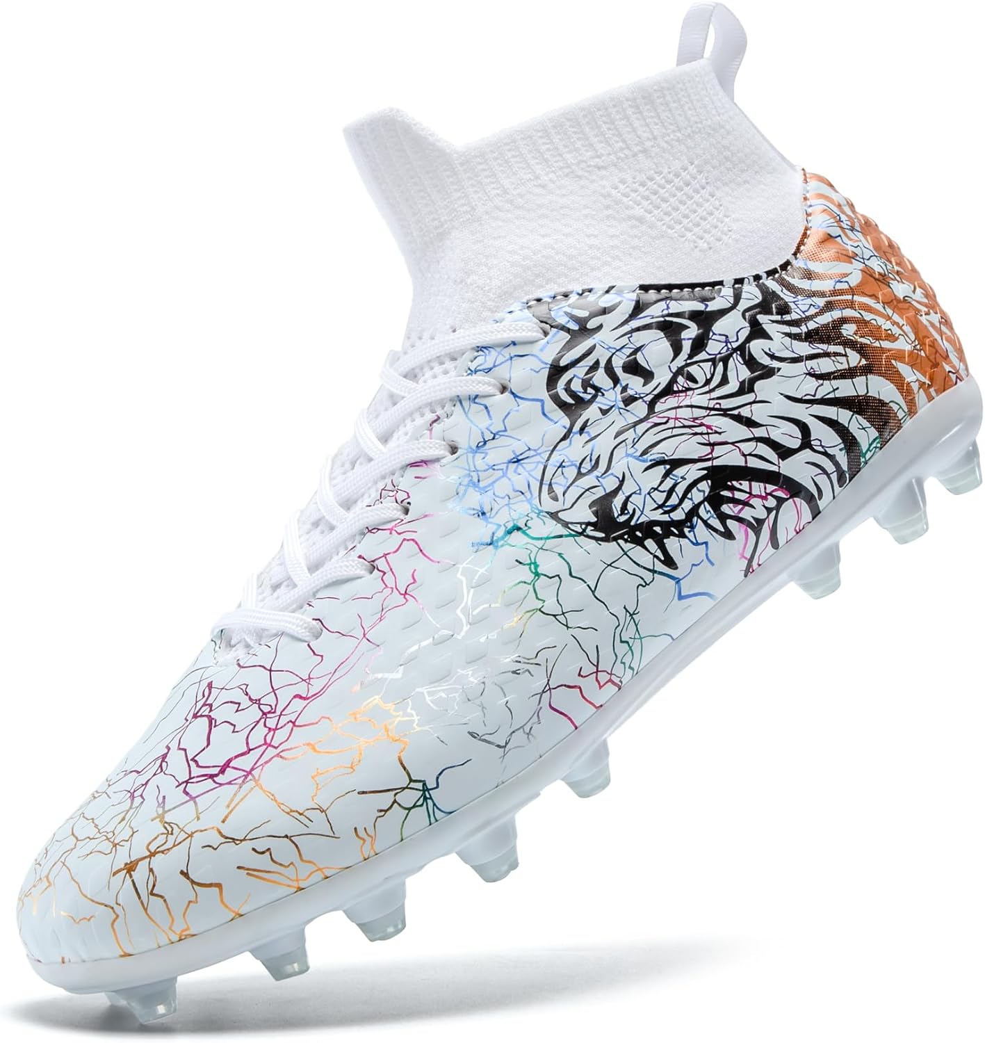 Detalle de ZGWULZNGL Youth Soccer Cleats for Kids (Boys & Girls) – High-Top Training Football Shoes
