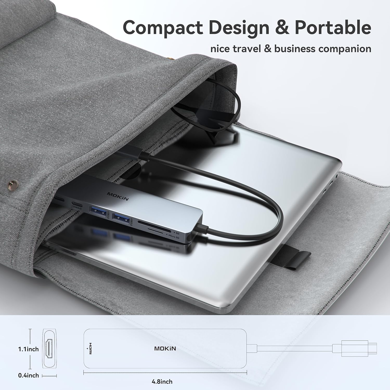 Thumbnail 6 de MOKiN 7‑in‑1 USB‑C Hub with 100W PD and HDMI