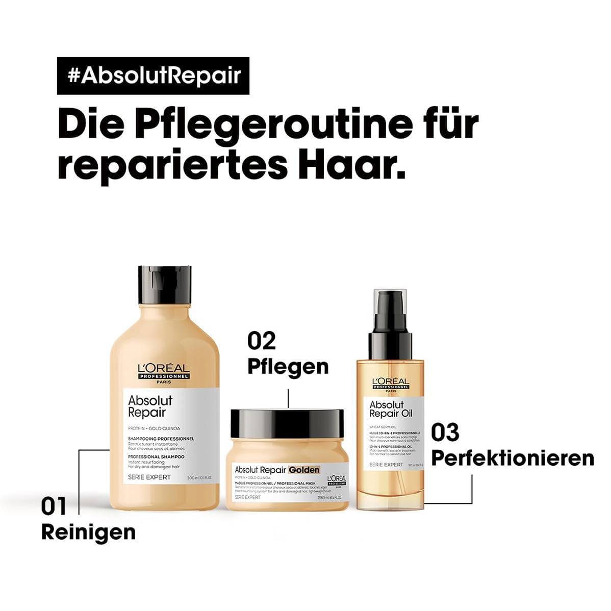 Thumbnail 6 de L’Oréal Professionnel Absolut Repair Maske (Serie Expert) – reparierende Haarmaske mit Quinoa