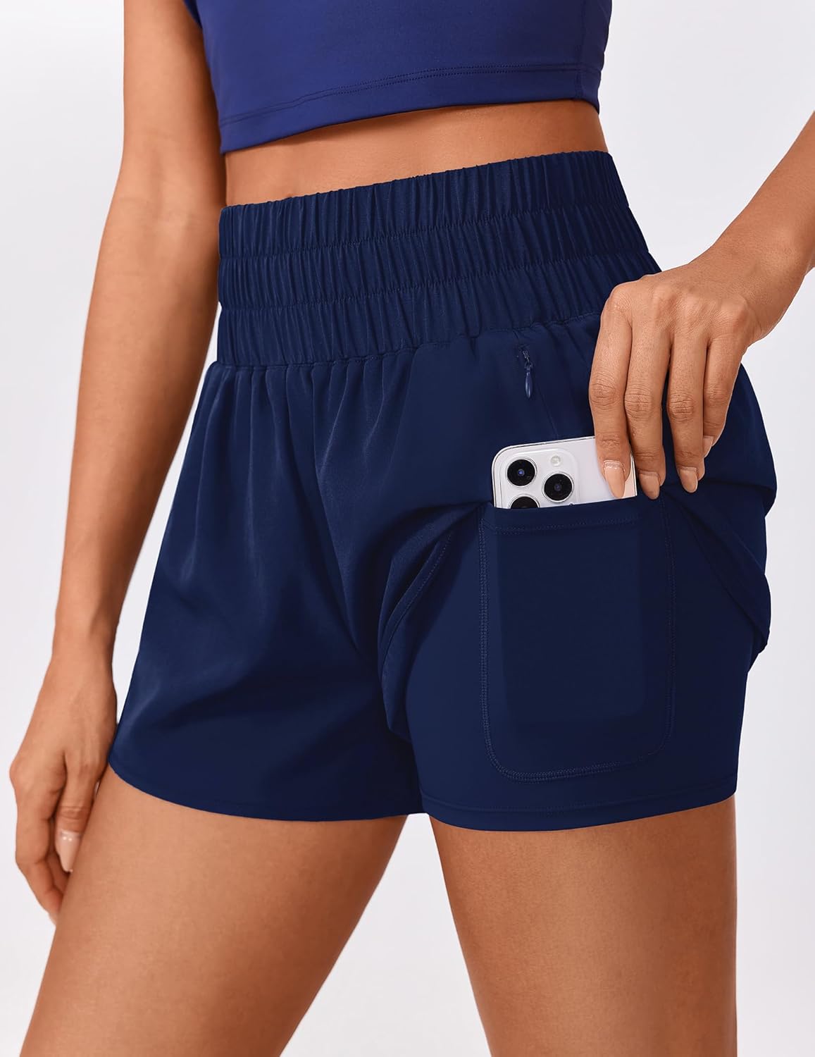 Thumbnail 2 de PINSPARK Women's 2-in-1 Quick-Dry Running Shorts with Zipper Pockets