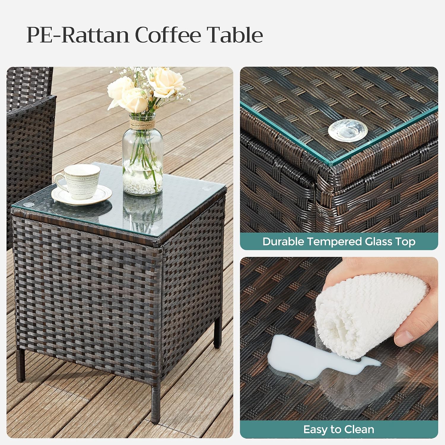 Detalle 2 de SONGMICS patio furniture set UGGF003K01