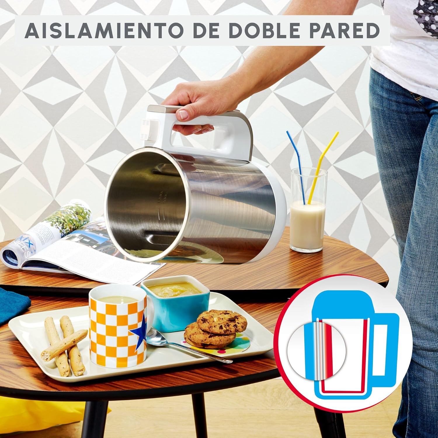 Thumbnail 7 de Moulinex Easy Soup LM8411 Sopera Eléctrica ☕  Acero Inoxidable