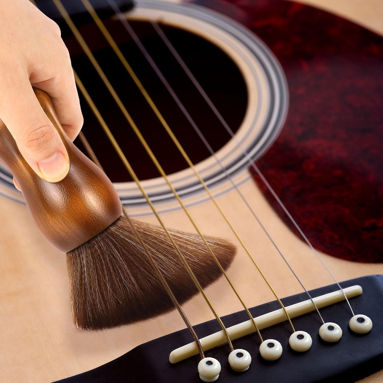 Thumbnail 3 de QWORK Vinyl Record Cleaning Brush – Anti-Static Nano-fibre Brush for Vinyl, Electronics & More