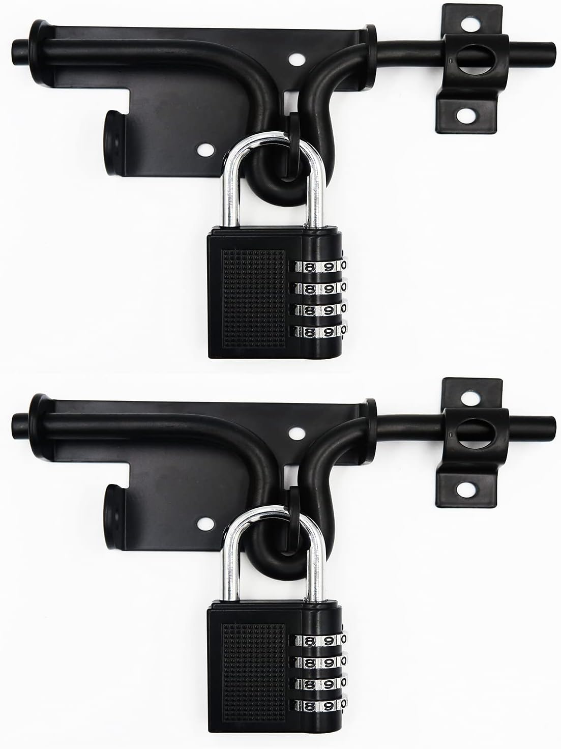 Thumbnail 6 de LAJIAOZ sliding bolt gate latch 4-piece set