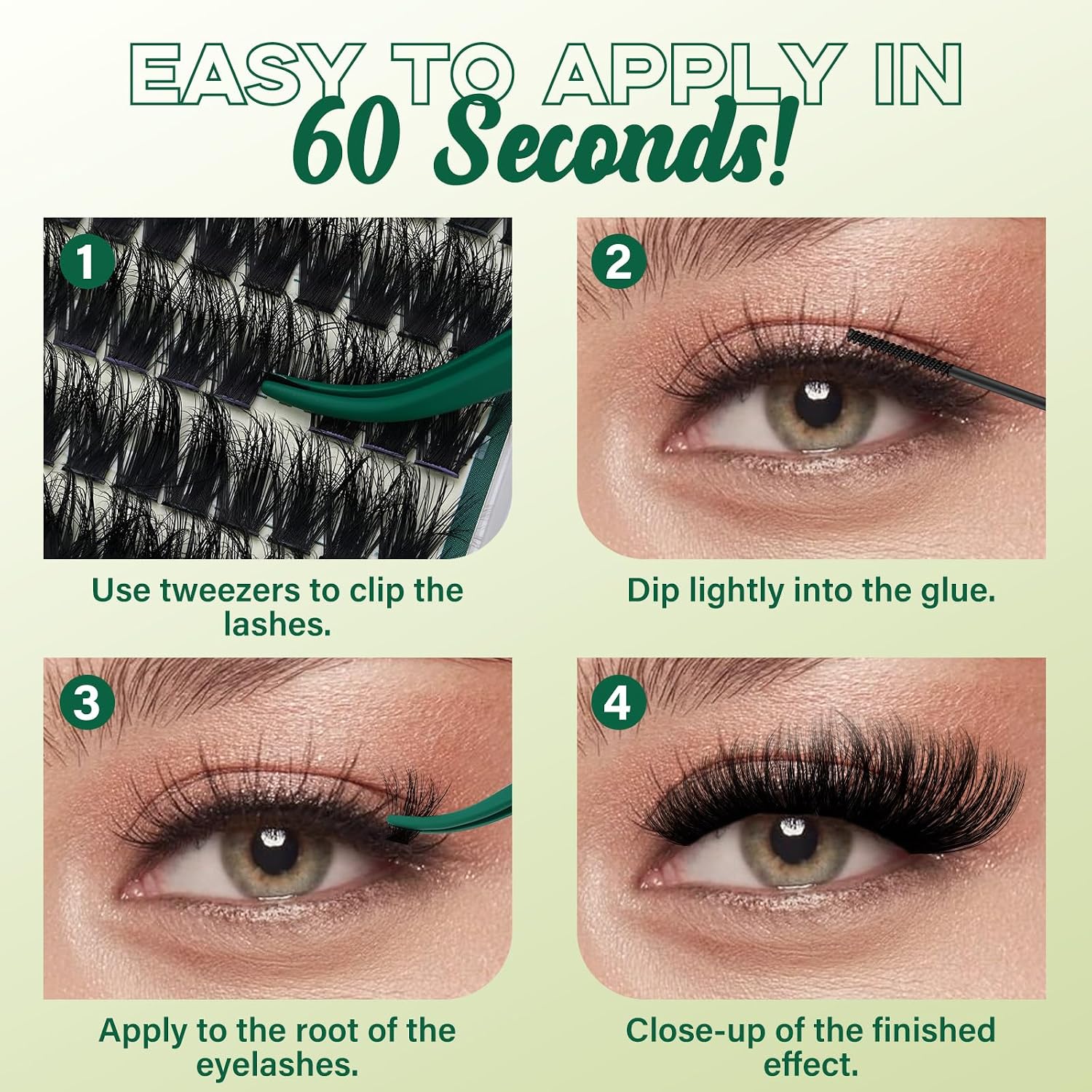 Detalle de KEYYOU Lash Clusters 9-18MIX